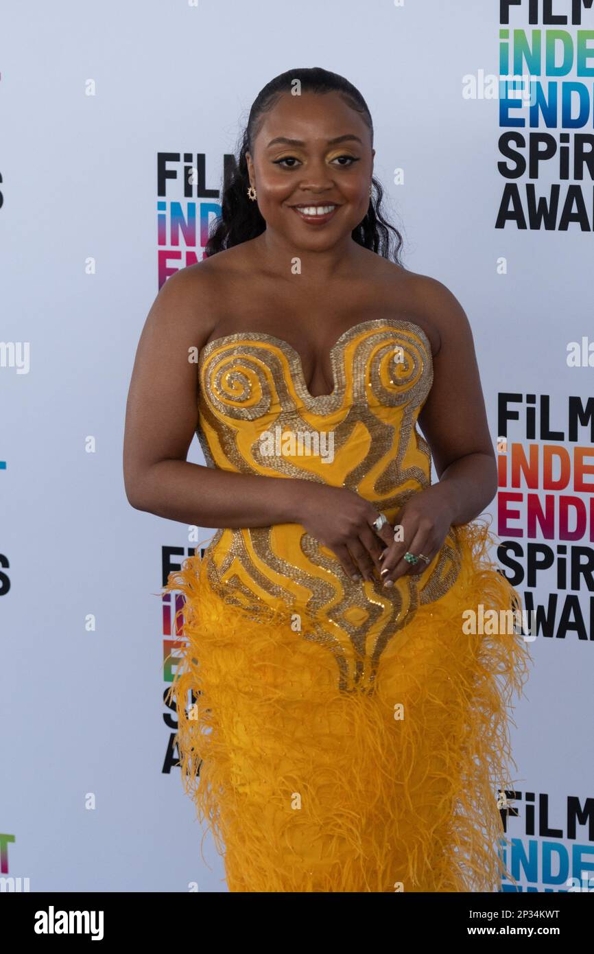 March 4, 2023, Santa Monica, California, USA: QUINTA BRUNSON arrives at the 2023 Film Independent Spirit Awards in Santa Monica, California (Credit Image: © Charlie Steffens/ZUMA Press Wire) EDITORIAL USAGE ONLY! Not for Commercial USAGE! Stock Photo
