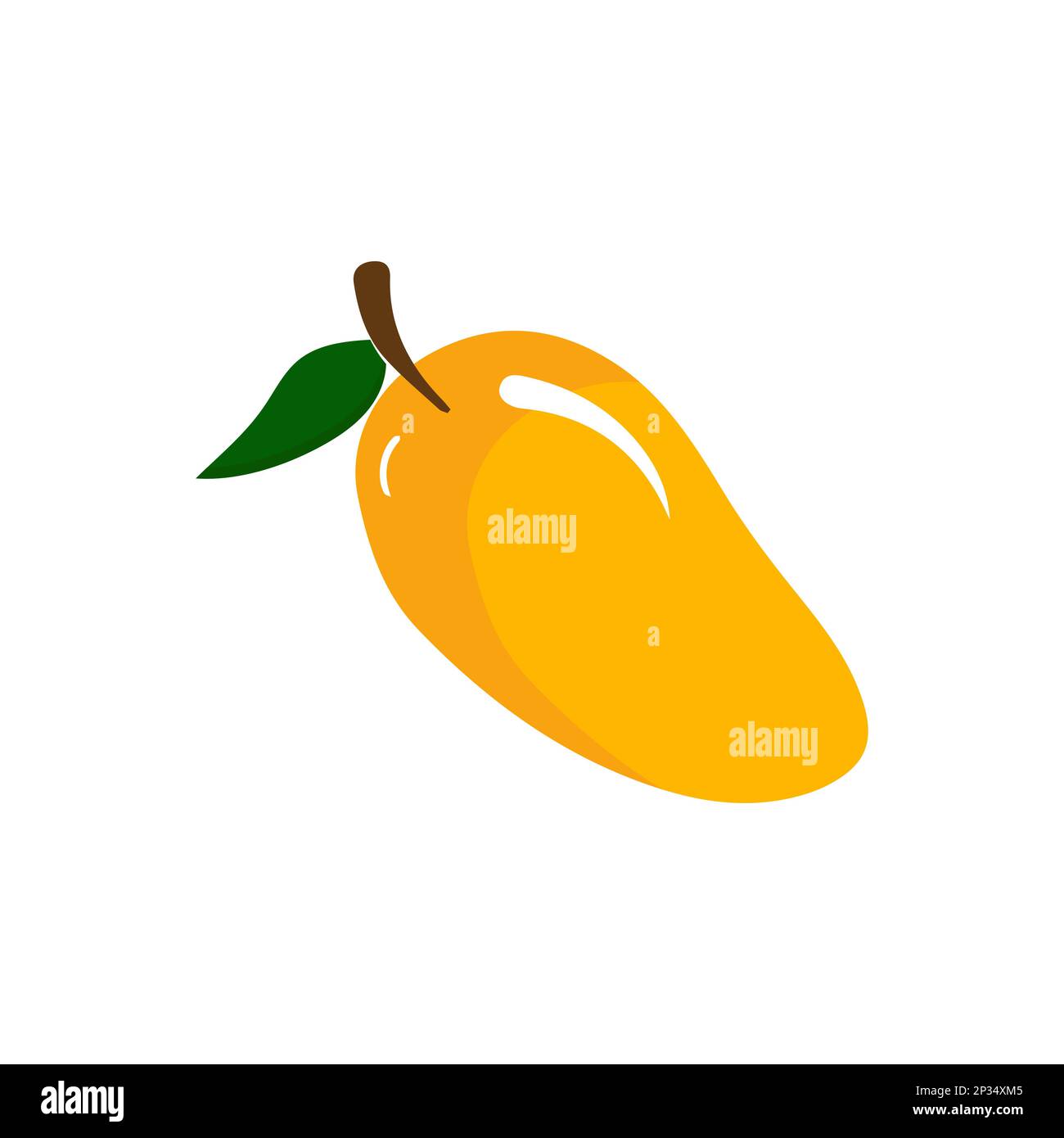 Mango fruit vector icon. Mango in flat style. Vector illustration of ...