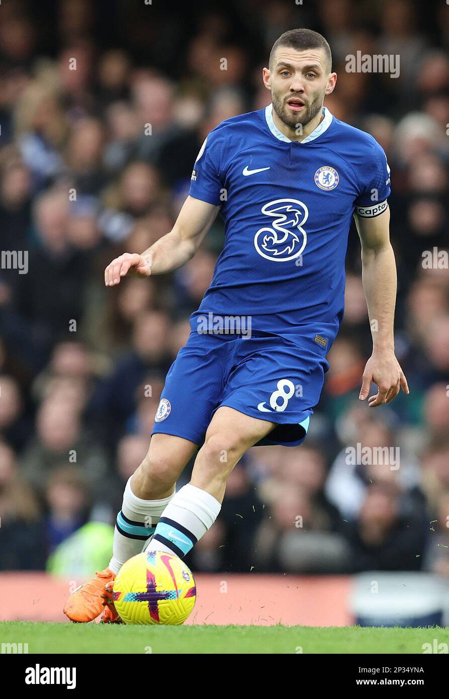 London, England, 4th March 2023. Mateo Kovačić of Chelsea during the Premier League match at Stamford Bridge, London. Picture credit should read: Paul Terry / Sportimage Stock Photo