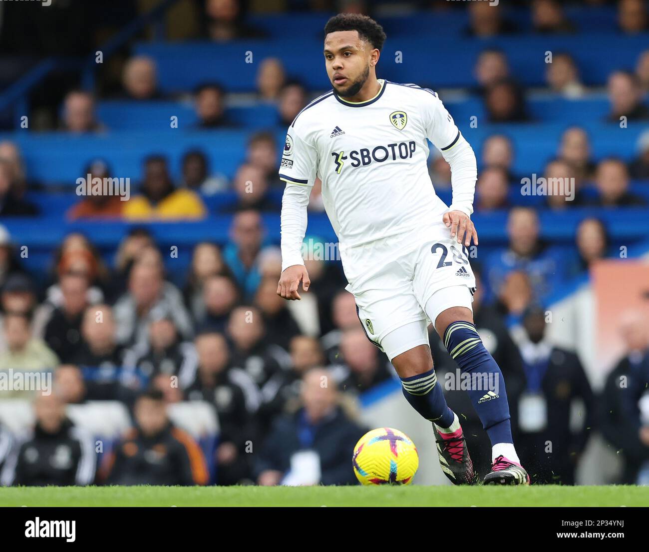 London, England, 4th March 2023. Weston McKennie of Leeds United during the Premier League match