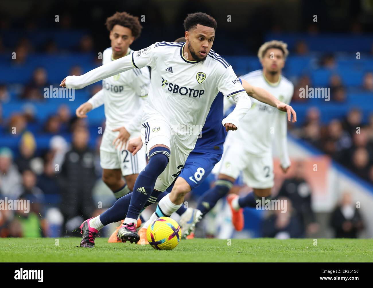 London England 4th March 2023 Weston McKennie Of Leeds United During 