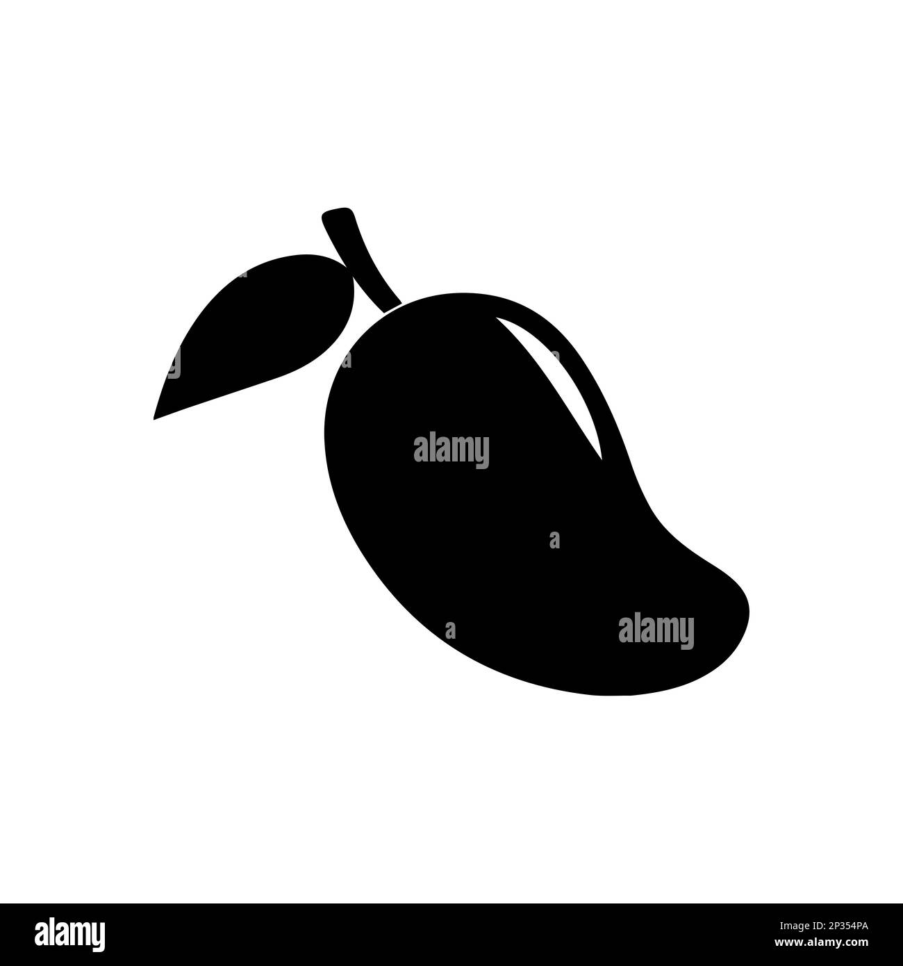 Mango fruit vector icon. Mango in flat style. Vector illustration of