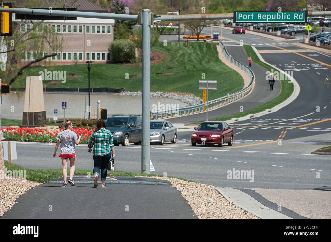 Bluestone Trail is seen here at the intersection of Port Republic Road