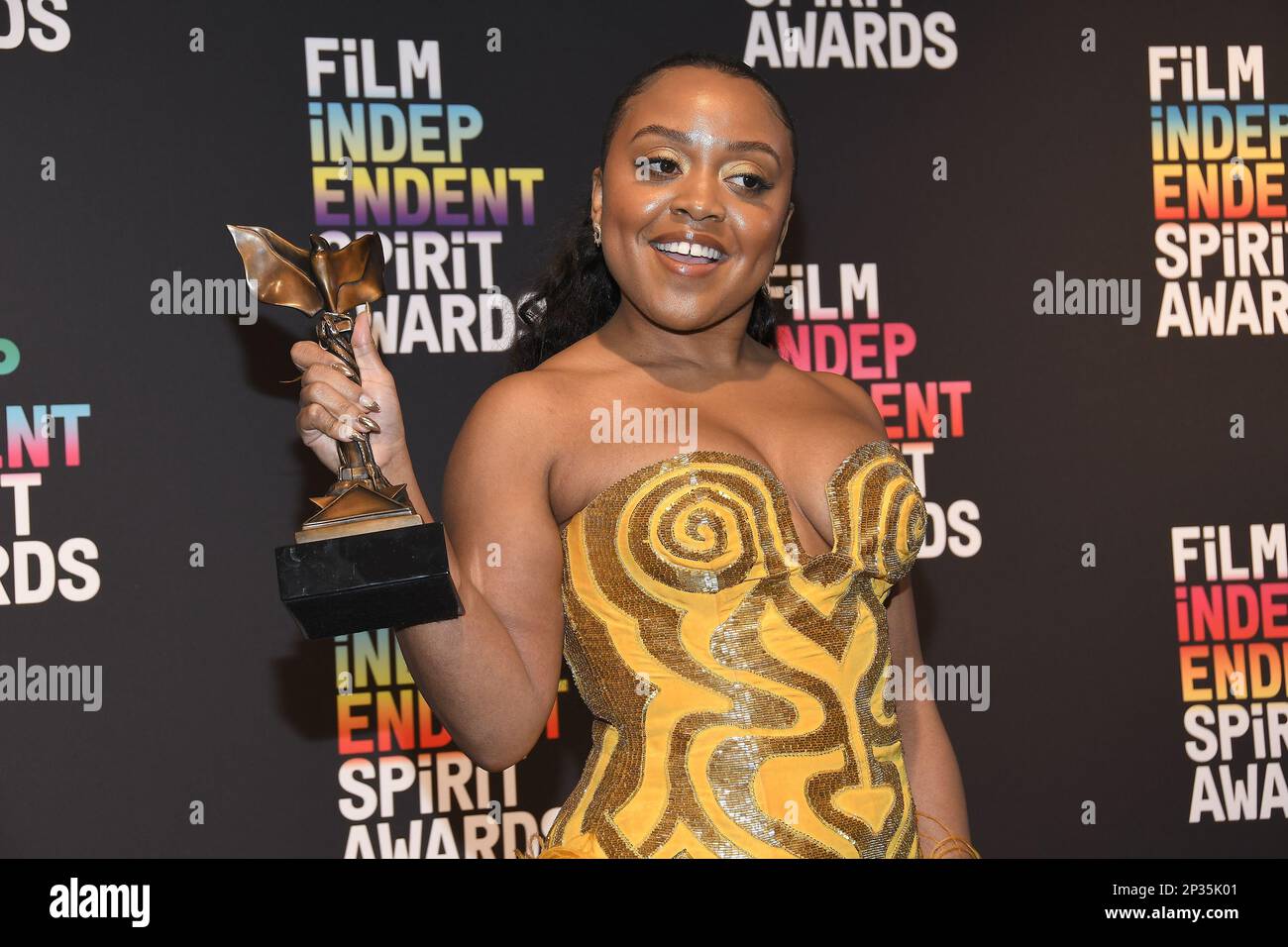 Quinta Brunson, winner of the Best Lead Performance in a New Scripted ...