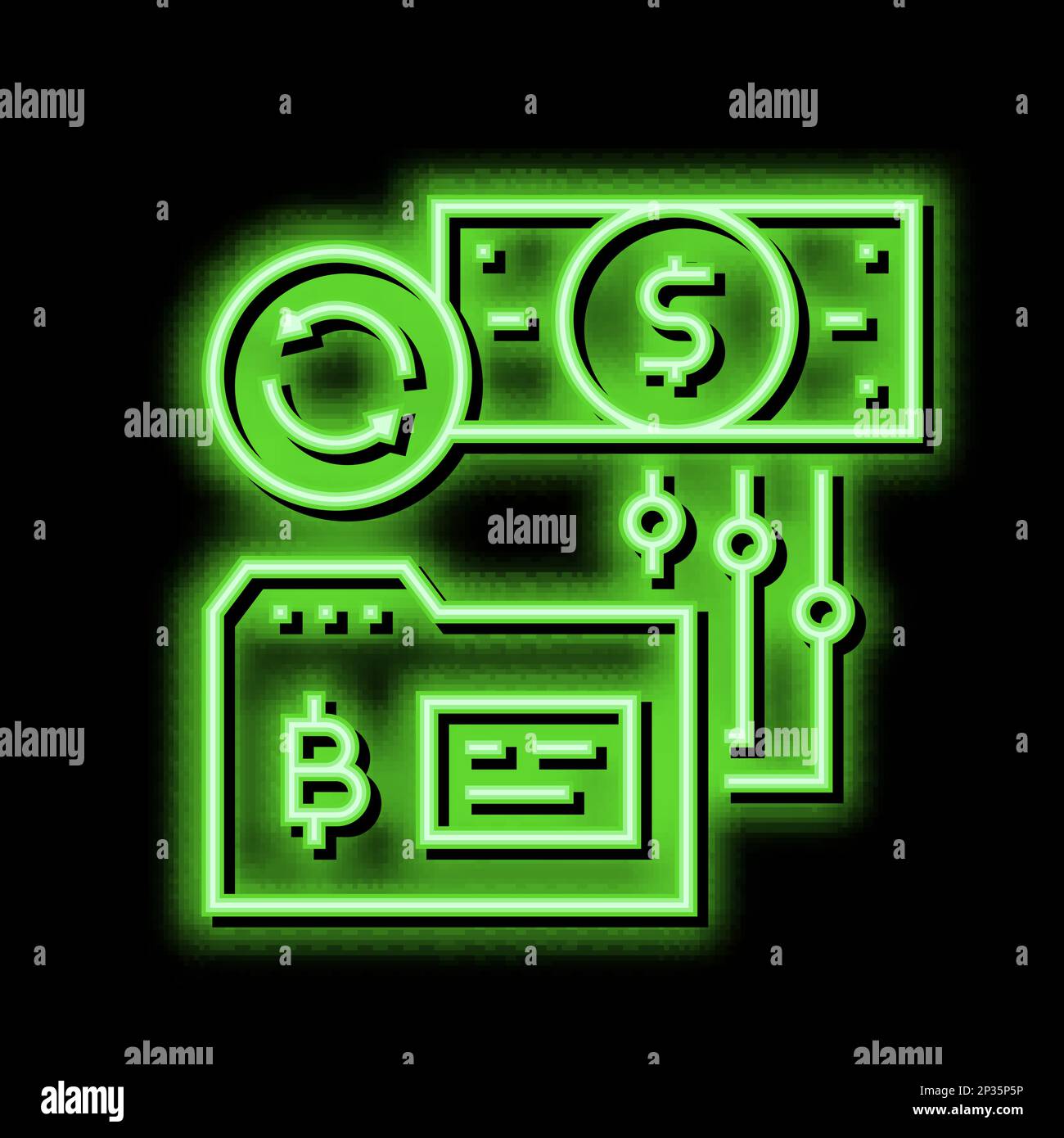 reverse ico neon glow icon illustration Stock Vector Image & Art - Alamy