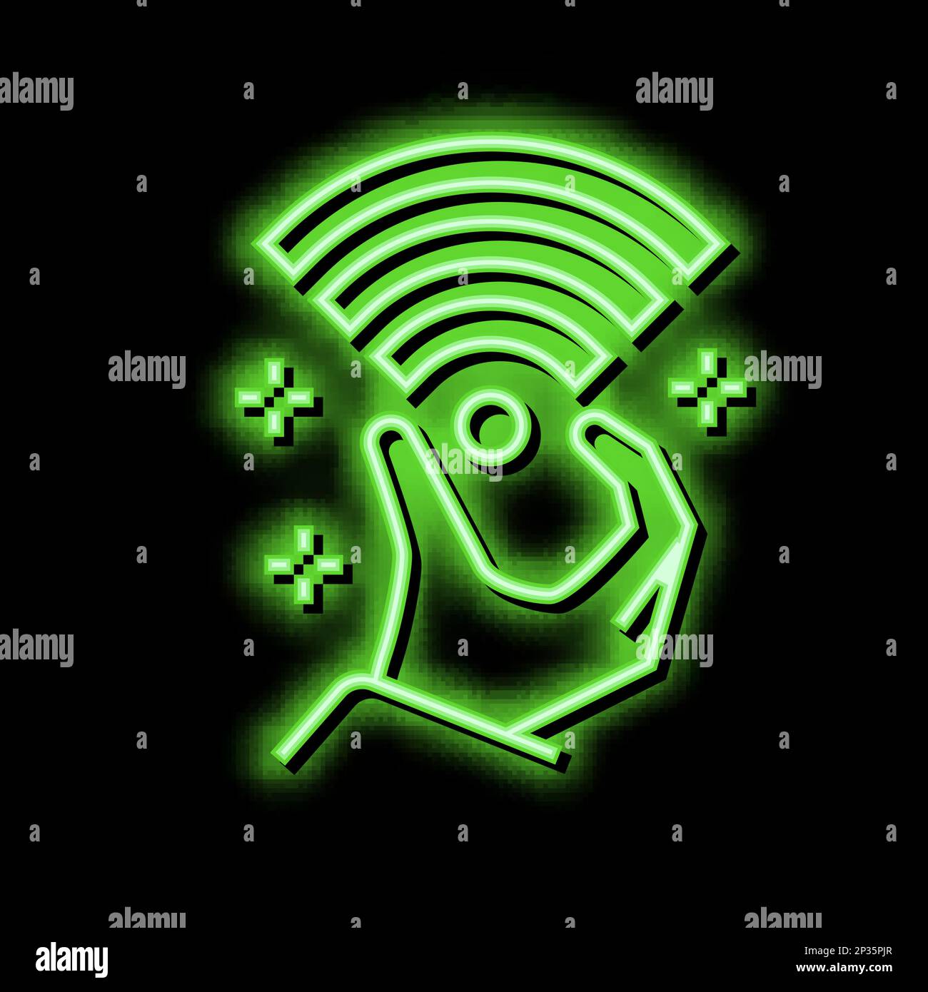 high speed internet access neon glow icon illustration Stock Vector ...