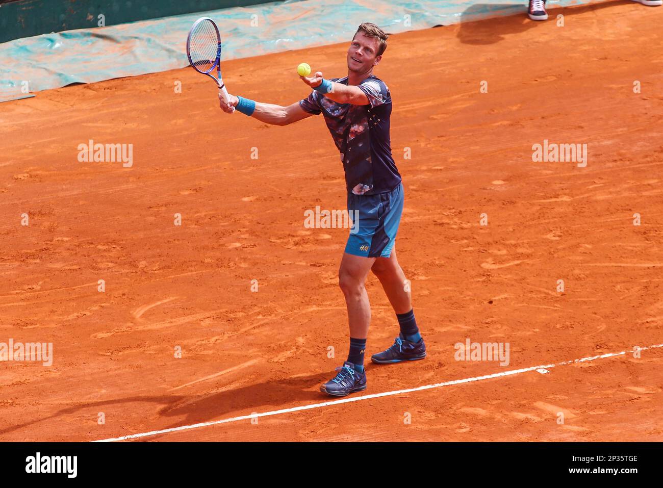 Tomas Berdych - 16.04.2015 - Tournoi de Monte Carlo - Masters 1000 .Photo :  Serge Haouzi / Icon Sport (Cal Sport Media via AP Images Stock Photo - Alamy