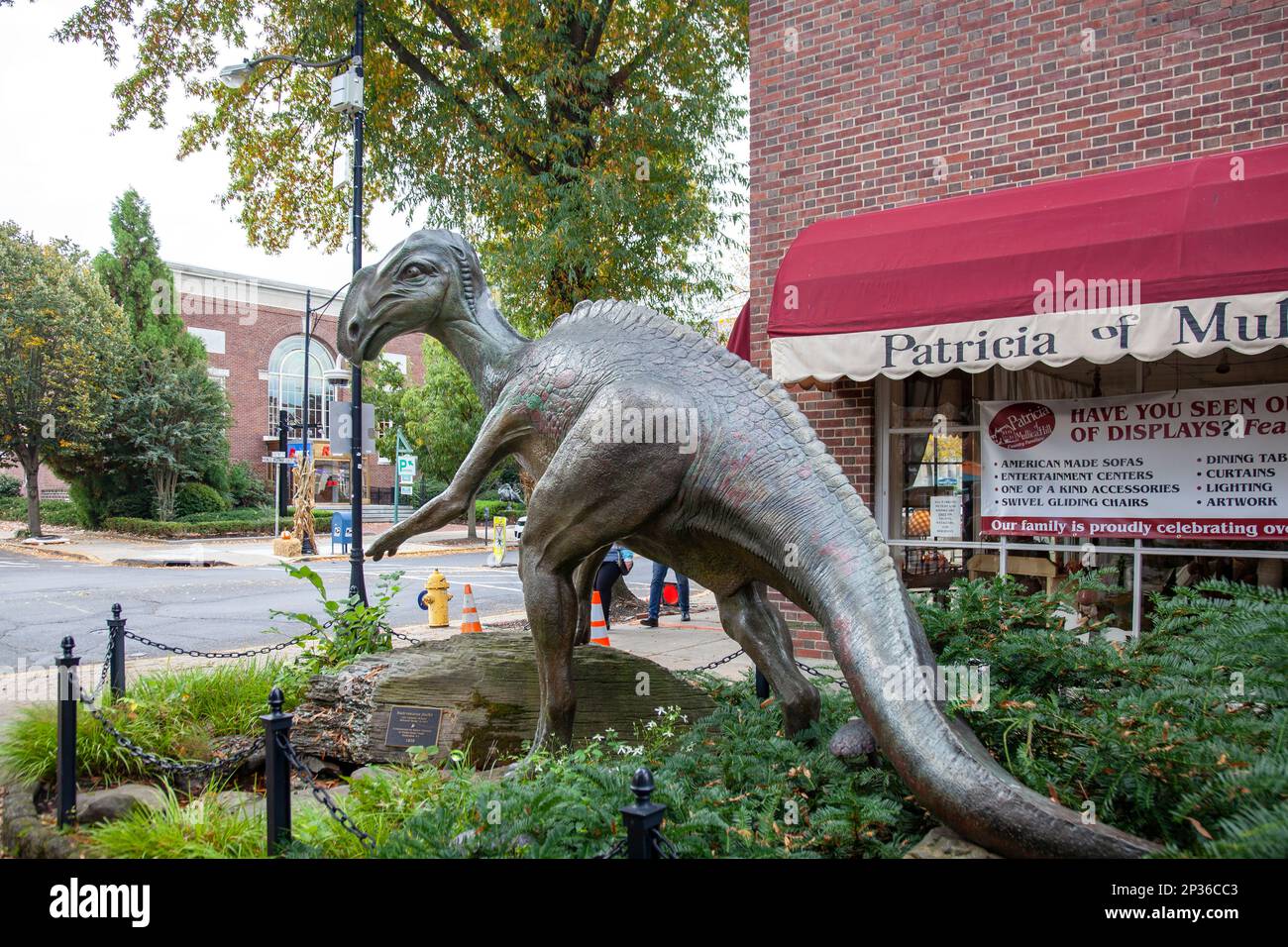 Dinosaur Landmark in Haddonfield, New Jersey USA Stock Photo Alamy