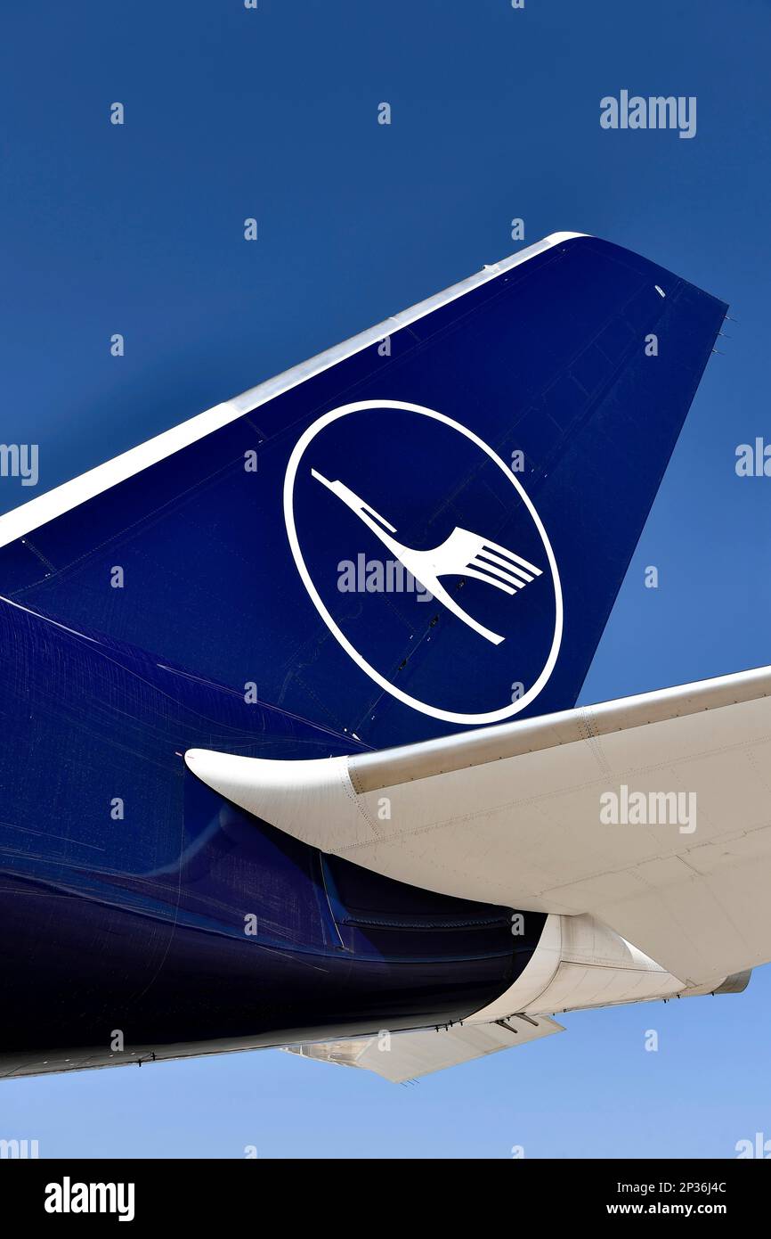 Lufthansa Airbus A350-900 New Livery Tailplane, Munich Airport, Upper ...