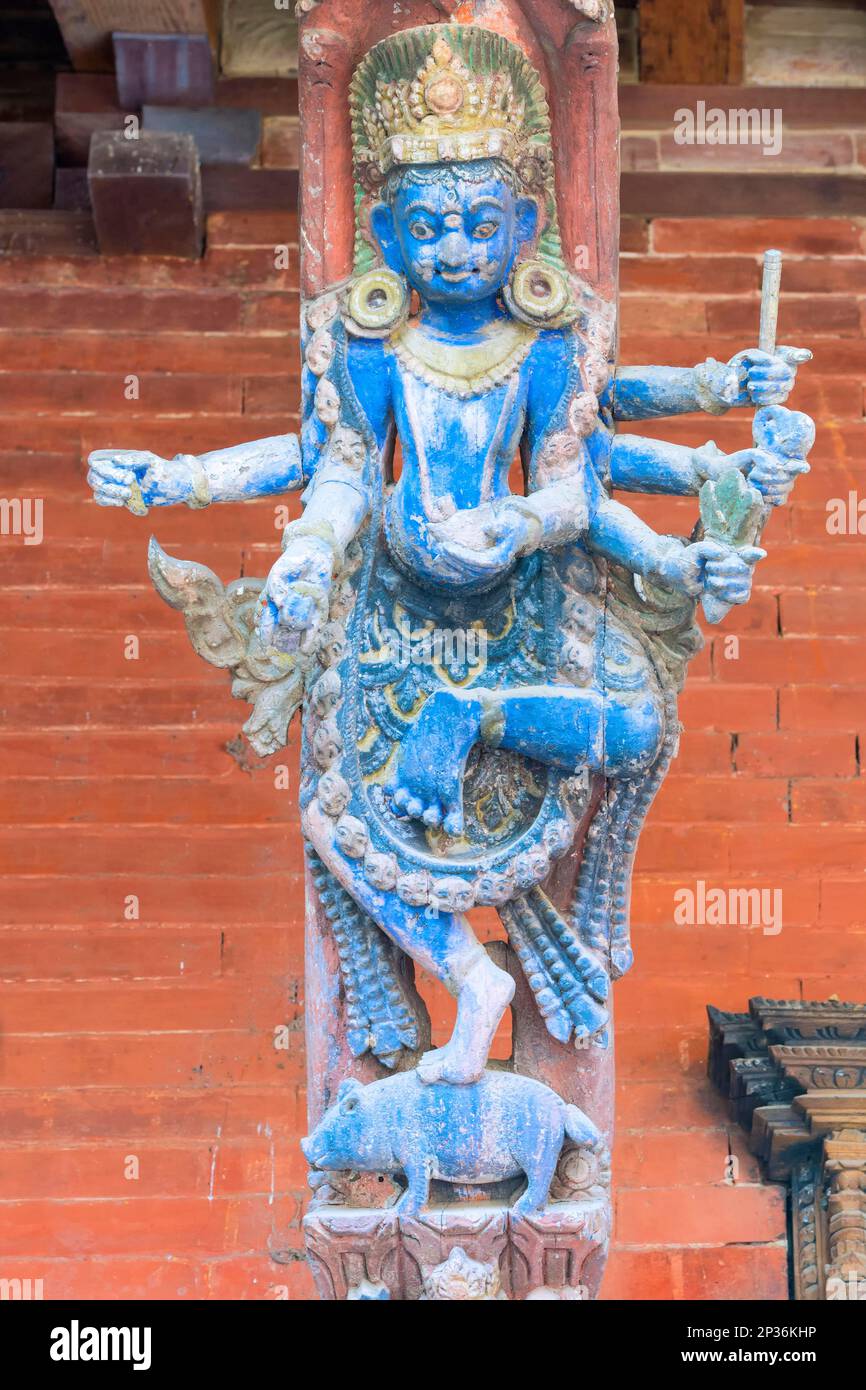 Lalitpur, Hanuman Dhoka Royal Palace, Patan Durbar Square Stock Photo