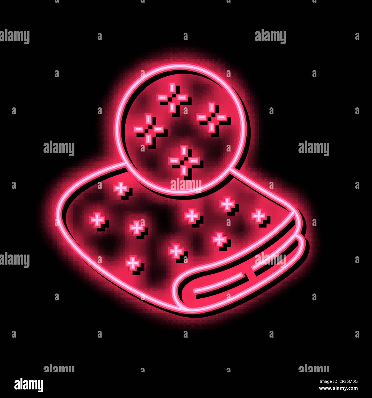 silk fabric neon glow icon illustration Stock Vector Image & Art - Alamy