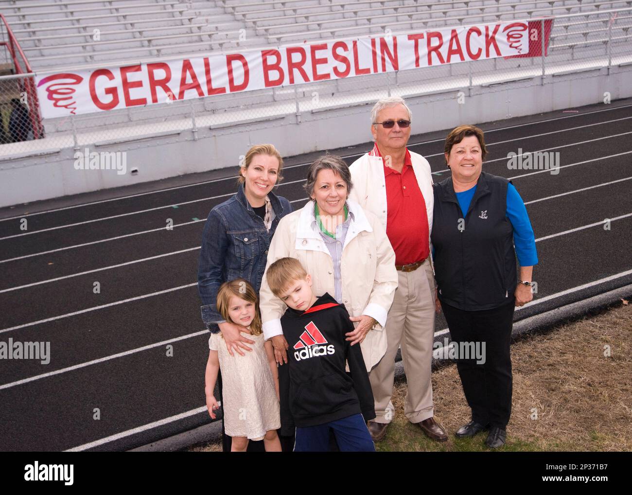 Several family members of the late Gerald Breslin were present during
