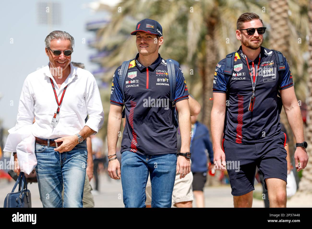 VERSTAPPEN Max (ned), Red Bull Racing RB19, portrait during the Formula 1 Gulf Air Bahrain Grand Prix 2023, 1st round of the 2023 FIA Formula One World Championship from March 2 to 5, 2023 on the Bahrain International Circuit, in Sakhir, Bahrain - Photo DPPI Stock Photo