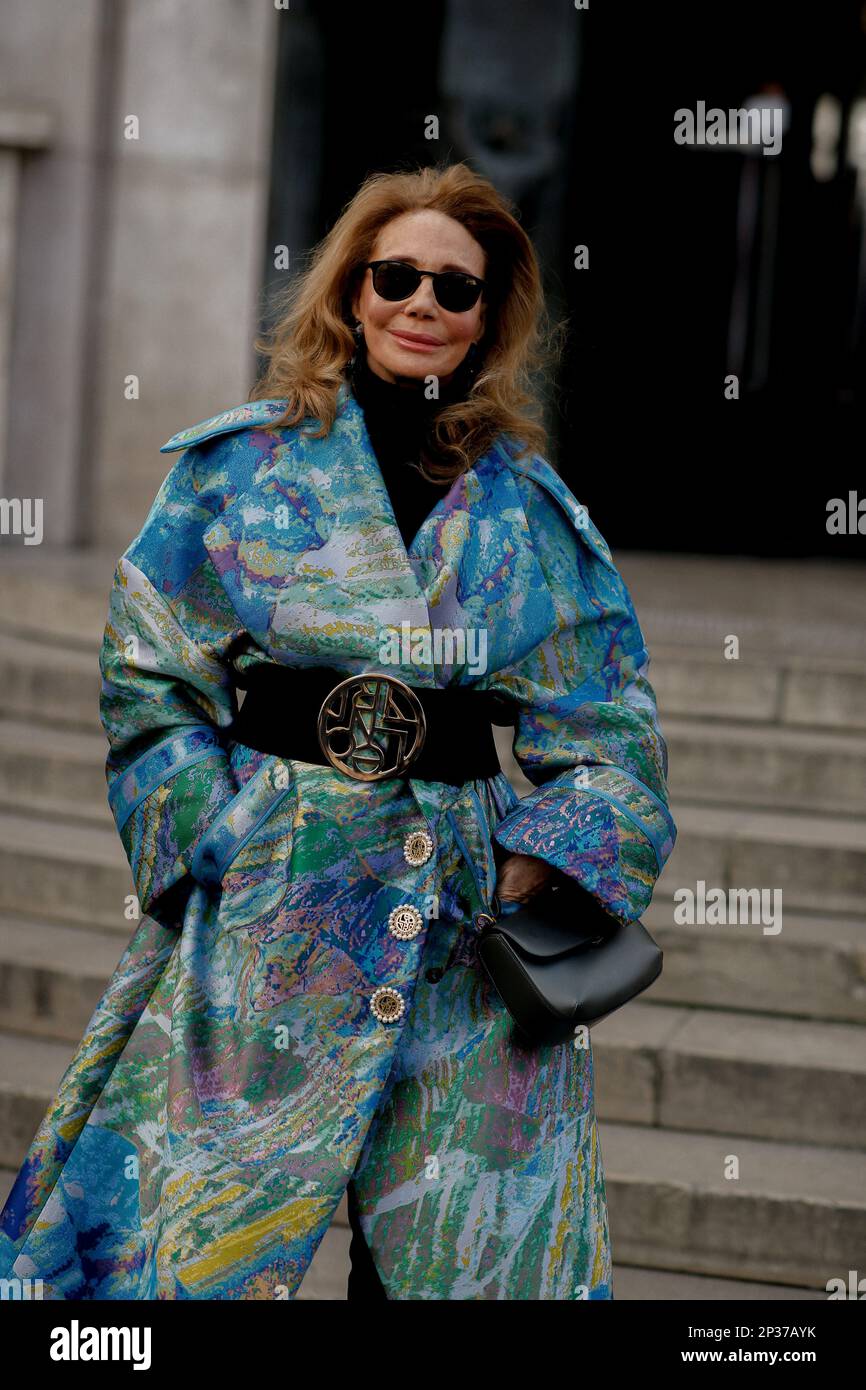 Paris, France. 03rd Mar, 2023. Street style, Marisa Schiaparelli