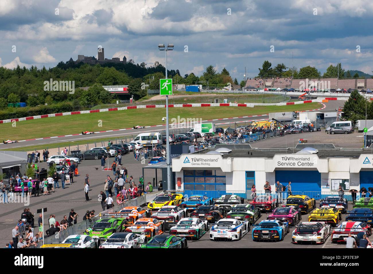 Nuremberg Racing Course Nuerburgring race track with Nuerburg, Europe, parc ferme, car racing ...