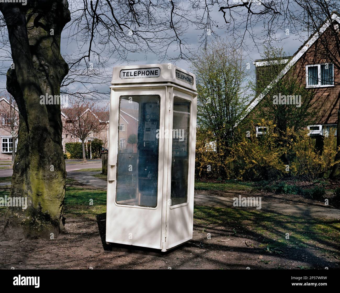 Kingston-upon-Hull. East Yorkshire. GB. Nine rare K8 telephone boxes in and around Hull have been awarded Grade-II listed status. Stock Photo