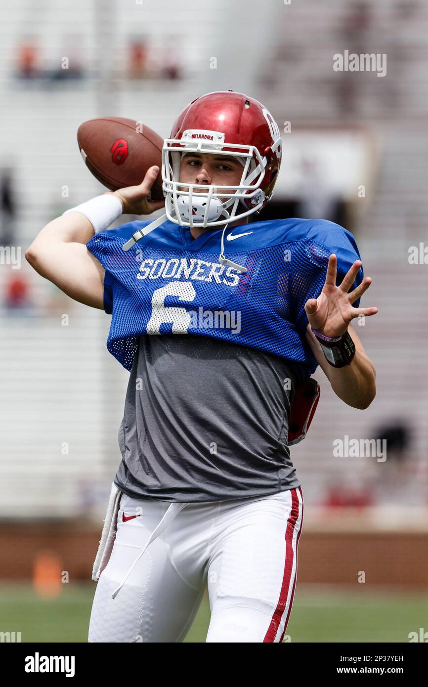 April 11, 2105 Oklahoma Sooners quarterback Baker Mayfield (6) before