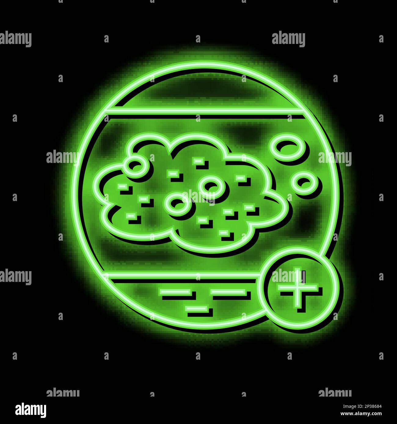 psoriasis clinic neon glow icon illustration Stock Vector Image & Art ...