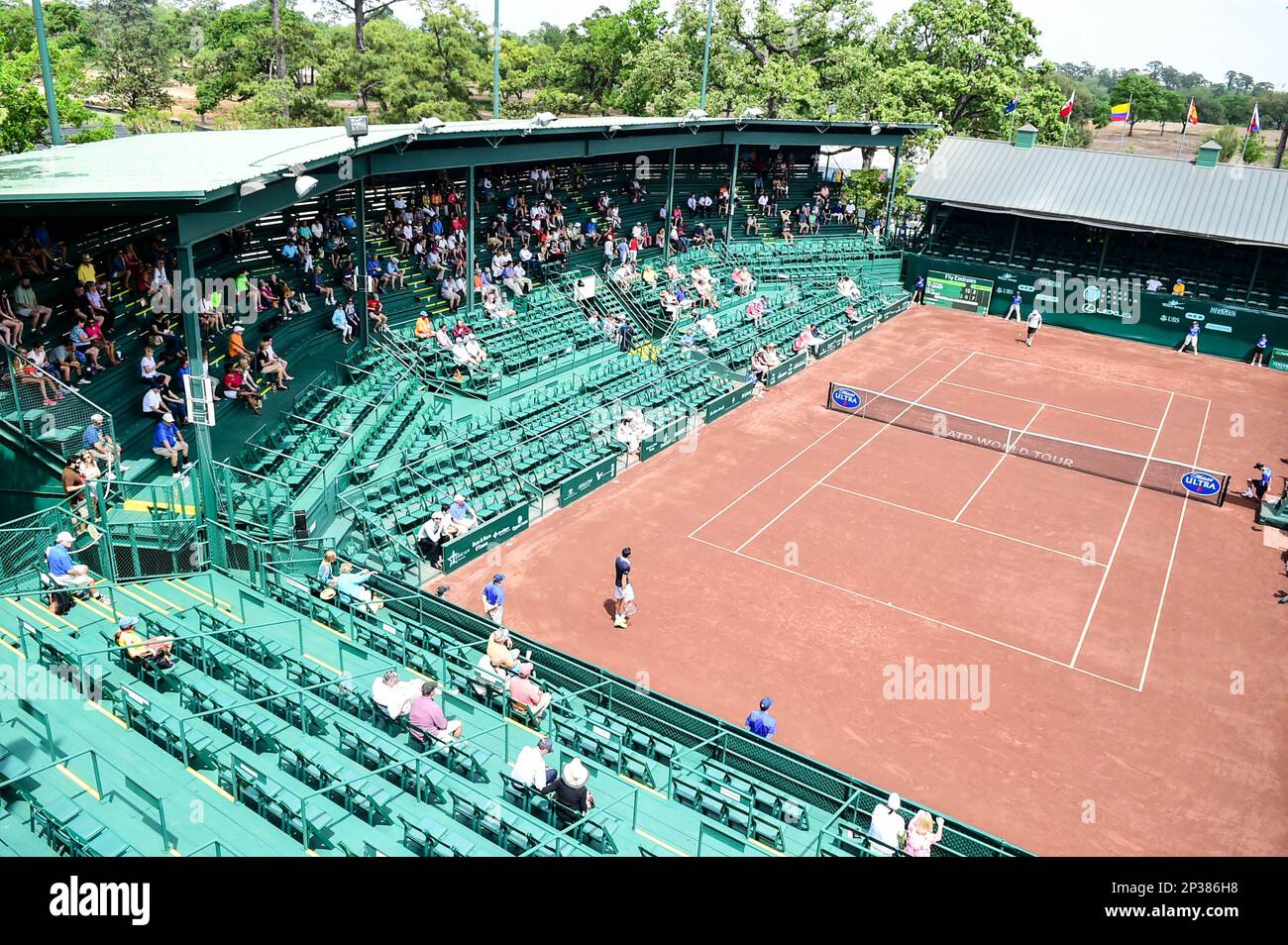 Apr 8 2015 Houston TX Center Court during third round play of the U Apr 8 2015 Houston TX Center Court during third round play of the U