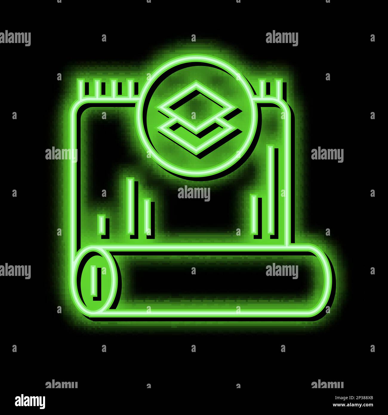 silk textile neon glow icon illustration Stock Vector Image & Art - Alamy
