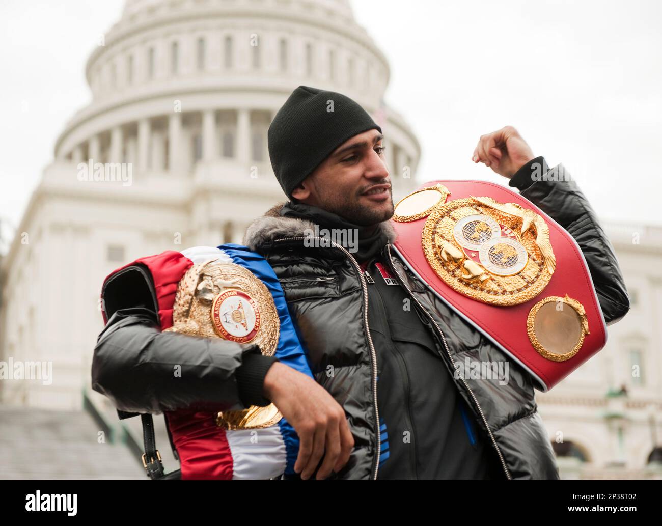 UNITED STATES DECEMBER 05 British boxer Amir Khan, Unified Super