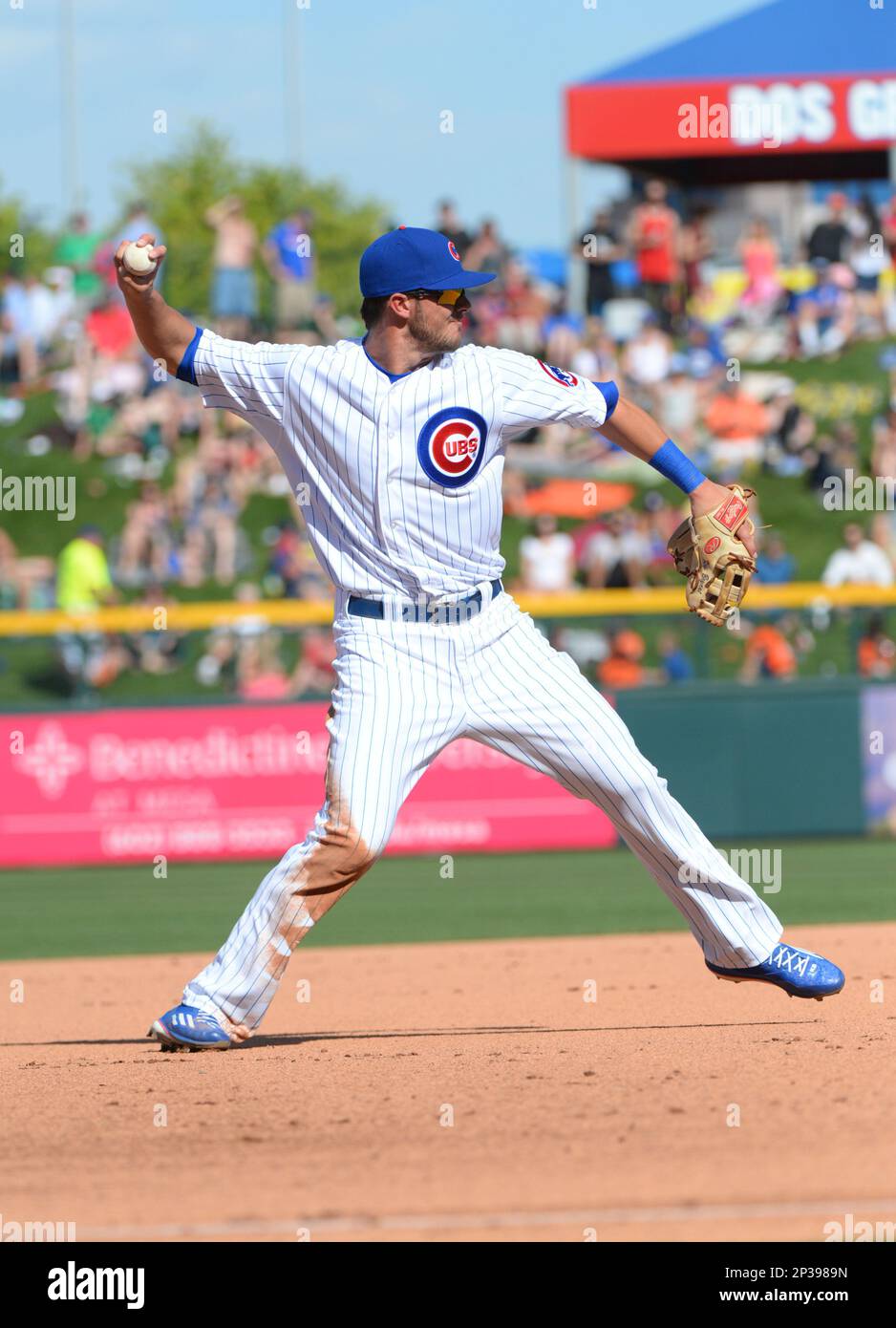 Chicago Cubs Kris Bryant (76) during a spring training game against the San  Diego Padres on