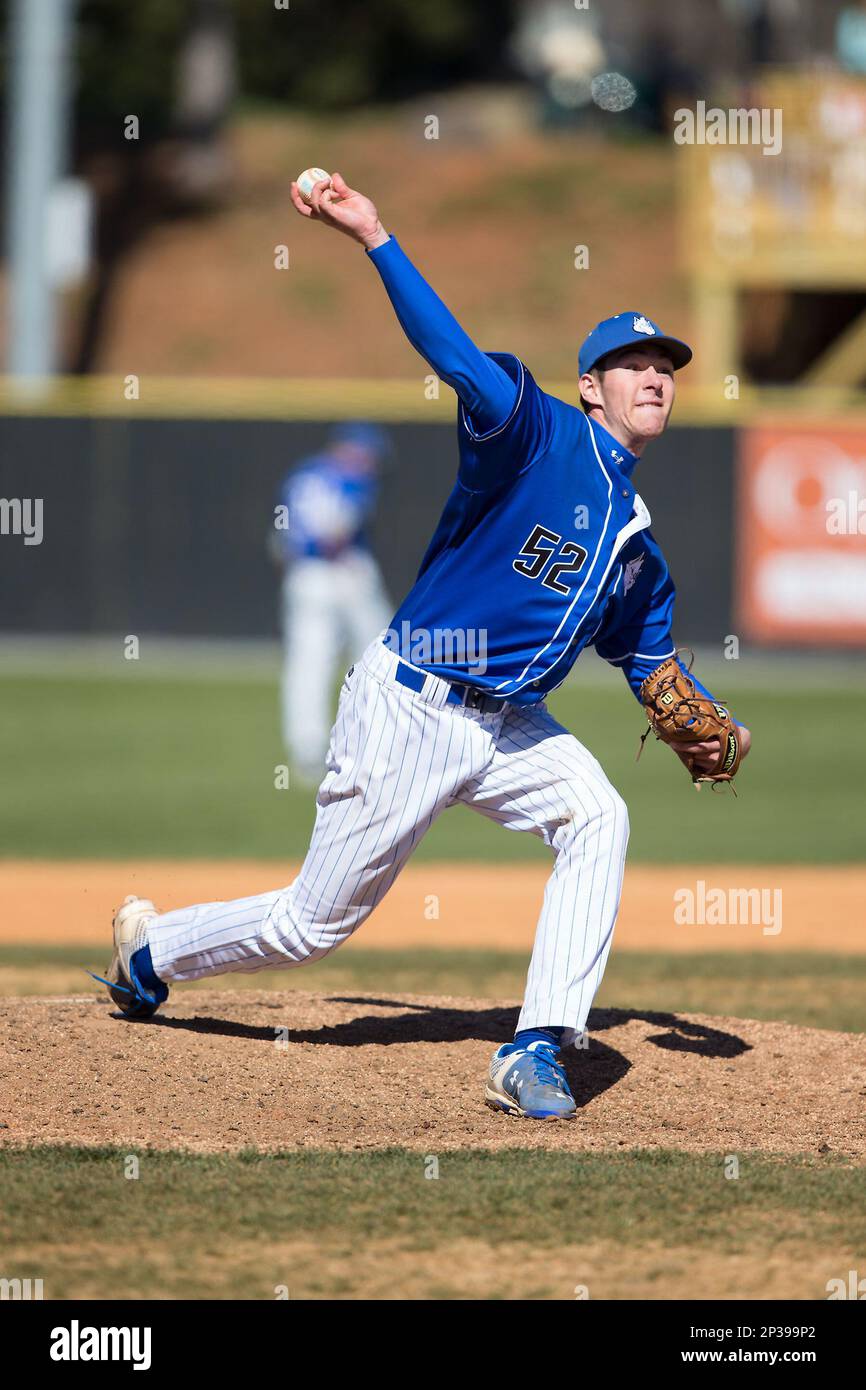 Mick Lay Saint Louis Billikens relief pitcher Mick Layton (52) in action against ...