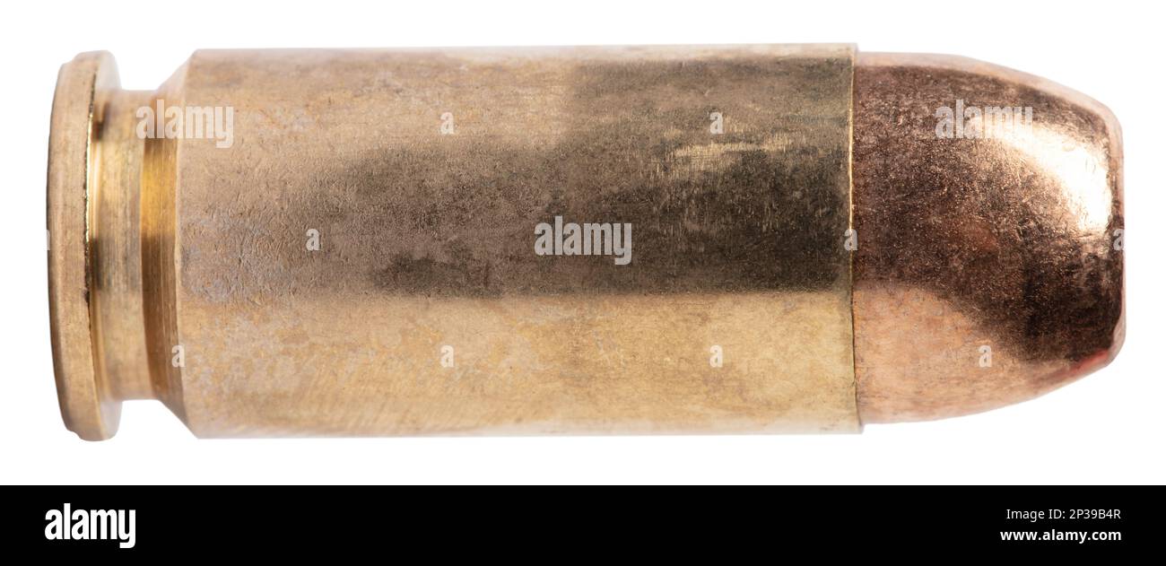 Cartridge and bullet for a 40 caliber semi auto pistol Stock Photo Alamy