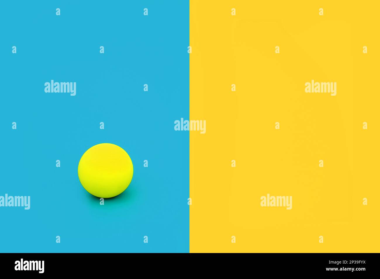 Dare to be different and independent concept with vivid blue and yellow