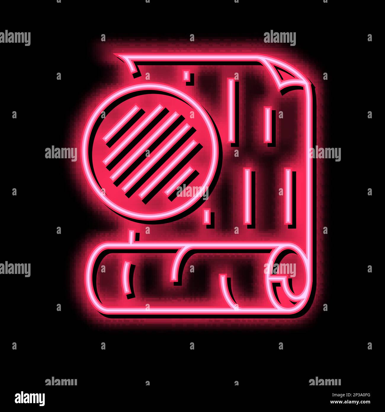 textile wallpaper neon glow icon illustration Stock Vector Image & Art ...
