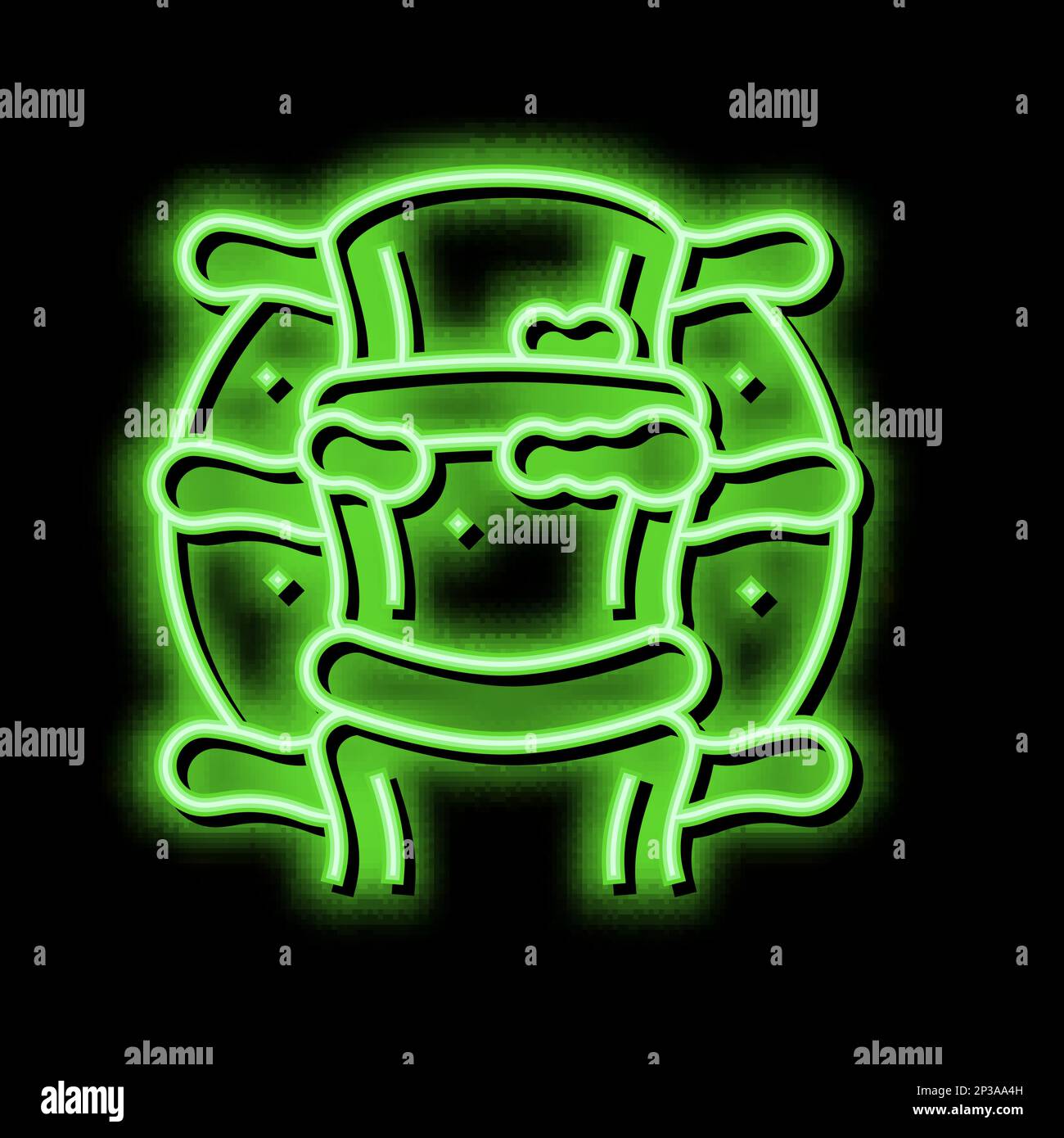 ridge gout neon glow icon illustration Stock Vector Image & Art - Alamy