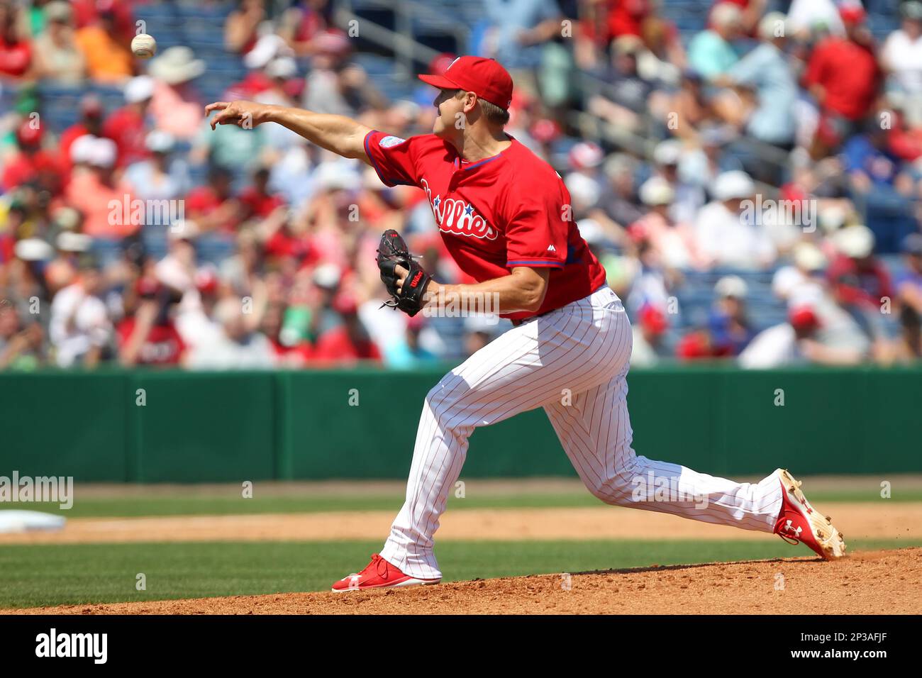 19 Feb 2015: Jonathan Papelbon during the Phillies Photo Day workout at  Bright House Field in Clearwater, Florida. (Icon Sportswire via AP Images  Stock Photo - Alamy