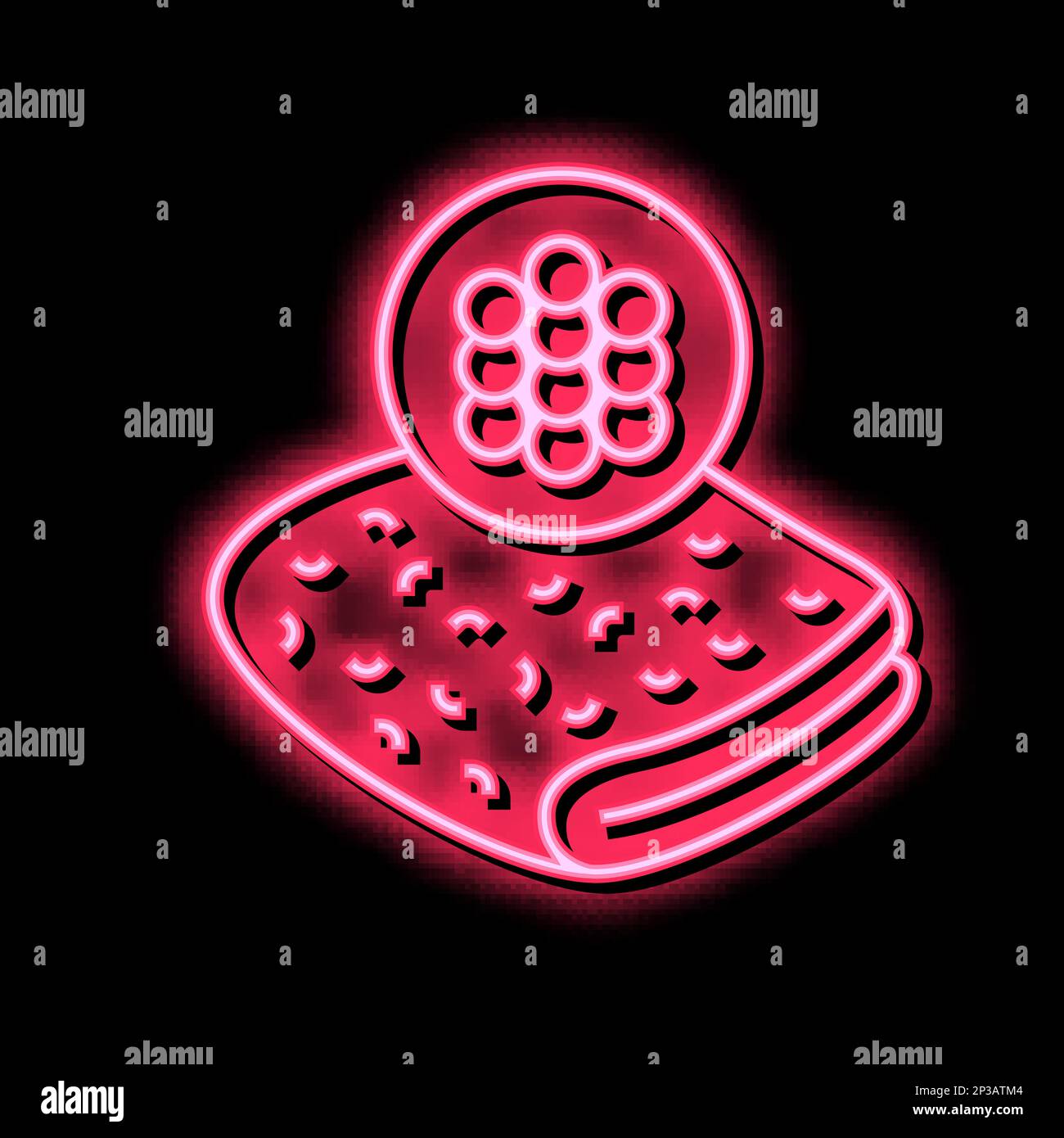 acrylic fabric neon glow icon illustration Stock Vector Image & Art - Alamy
