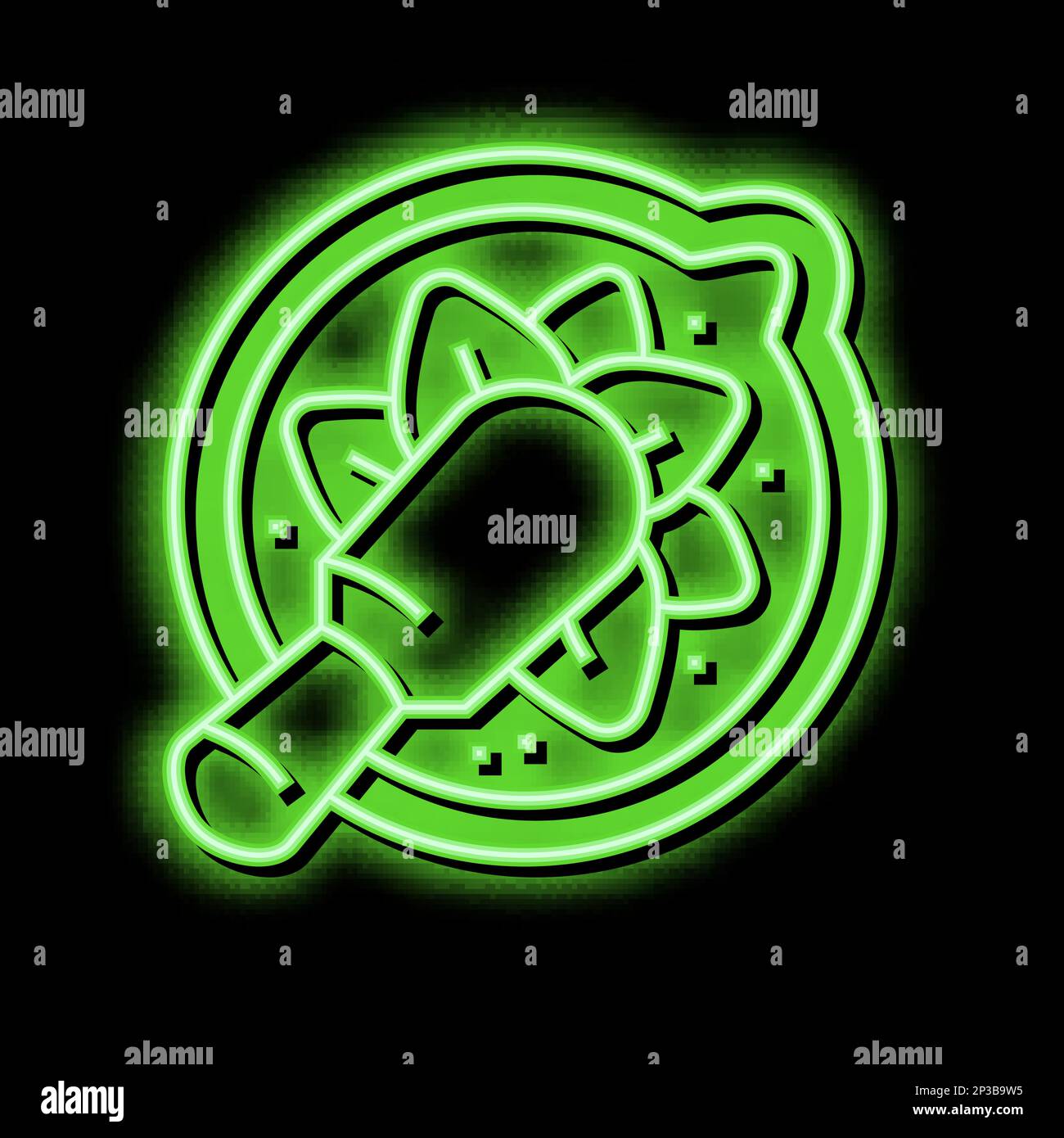 prepare homeopathy medicine neon glow icon illustration Stock Vector