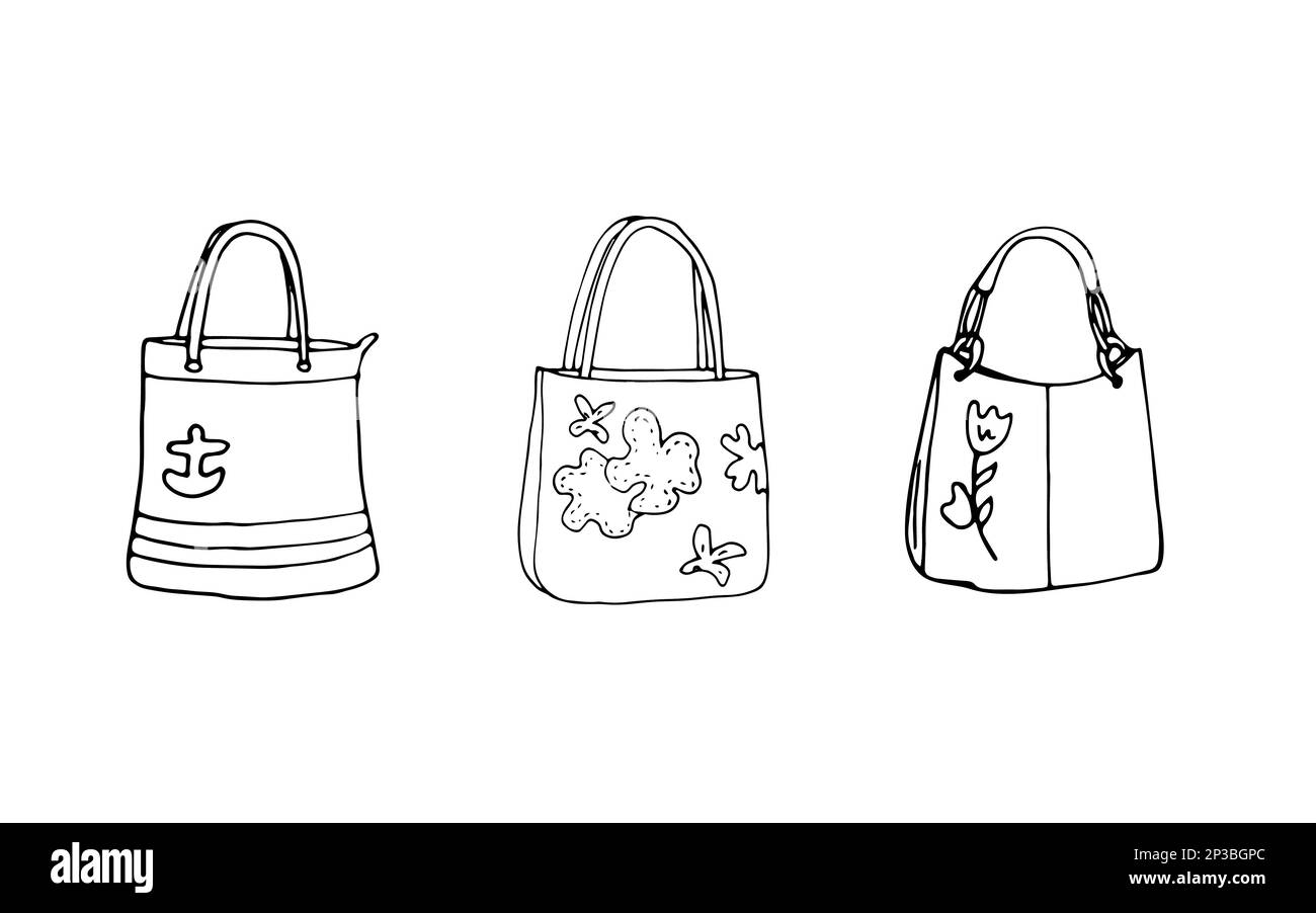 Handbag Sketch Vector Art, Icons, and Graphics for Free Download