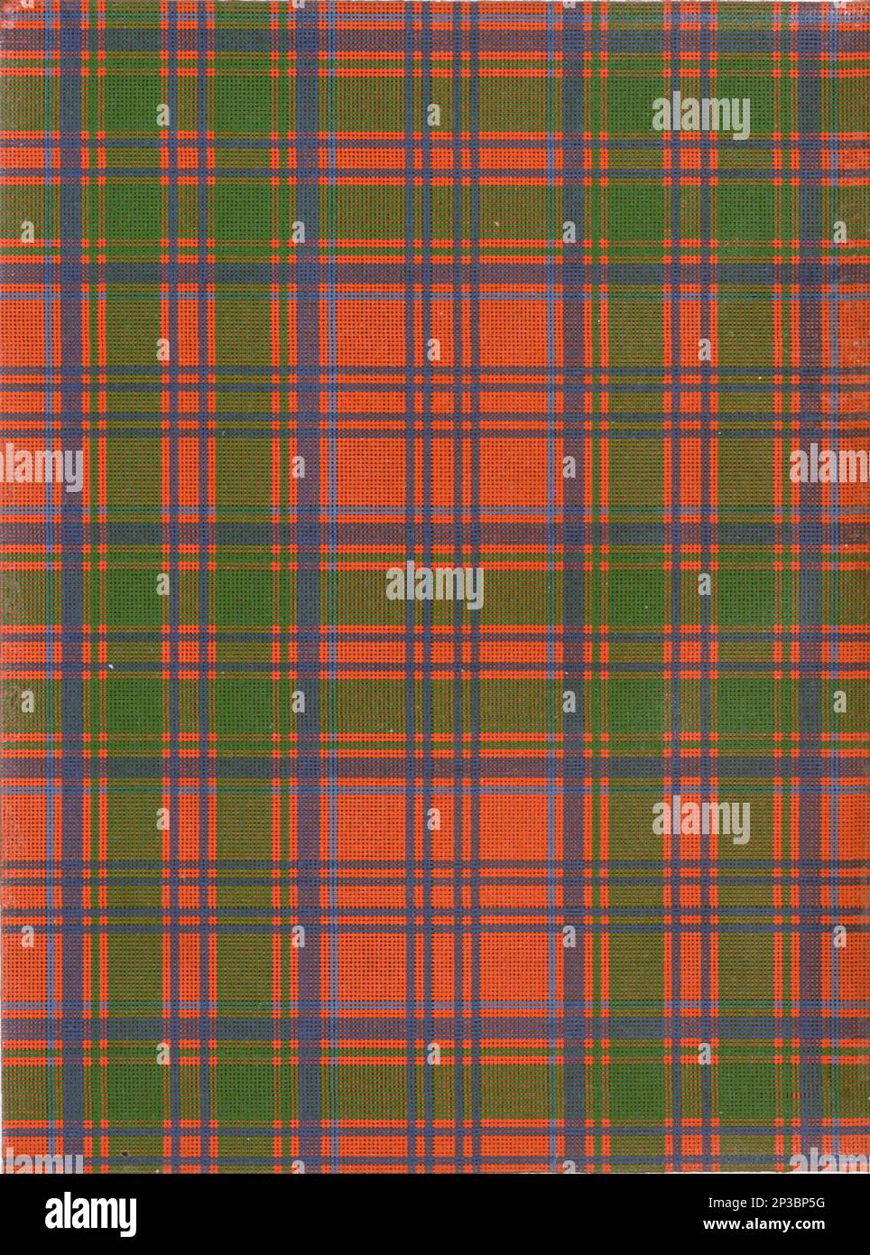 Clan Grant Tartan in red and Green from the book ' A history of the Scottish Highlands, Highland clans and Highland regiments ' Volume 1 by Maclauchlan, Thomas, 1816-1886; Wilson, John, 1785-1854; Keltie, John Scott, Sir, 1840-1927 Publication date 1875 publisher Edinburgh ; London : A. Fullarton Stock Photo