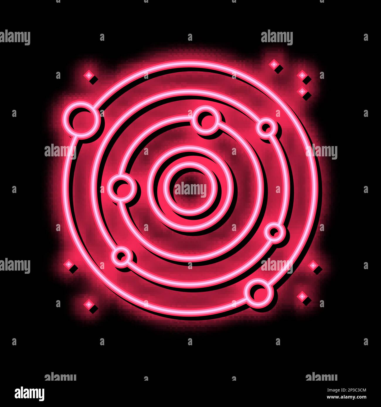 solar system color icon vector flat illustration Stock Vector Image ...