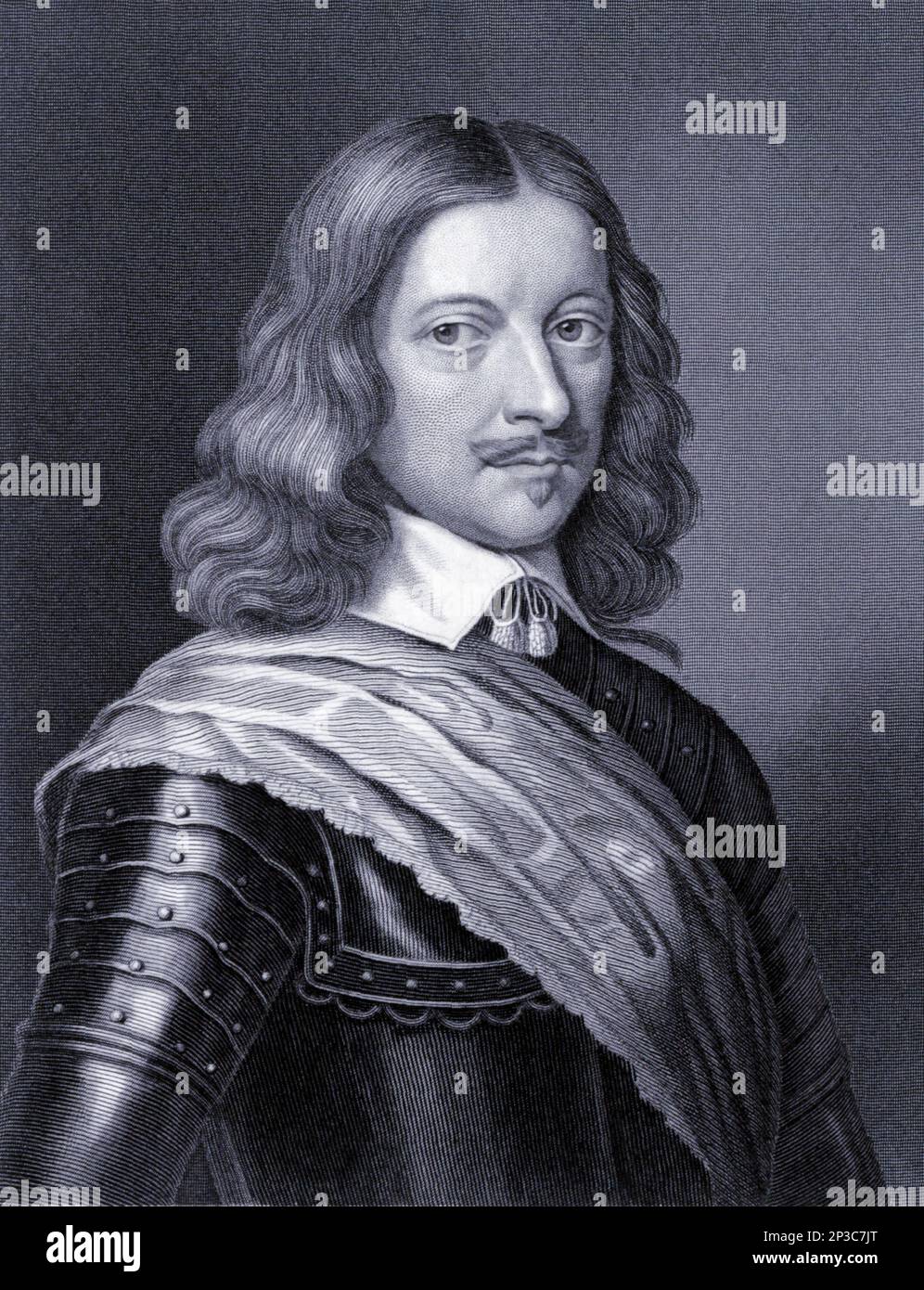 James Graham, 1st Marquess of Montrose (1612 – 21 May 1650) was a Scottish nobleman, poet, soldier and later viceroy and captain general of Scotland. Montrose initially joined the Covenanters in the Wars of the Three Kingdoms, but subsequently supported King Charles I as the English Civil War developed. From 1644 to 1646, and again in 1650, he fought in the civil war in Scotland on behalf of the King. He is referred to as the Great Montrose. from the book ' A history of the Scottish Highlands, Highland clans and Highland regiments ' Volume 1 by Maclauchlan, Thomas, 1816-1886; Wilson, John, 178 Stock Photo
