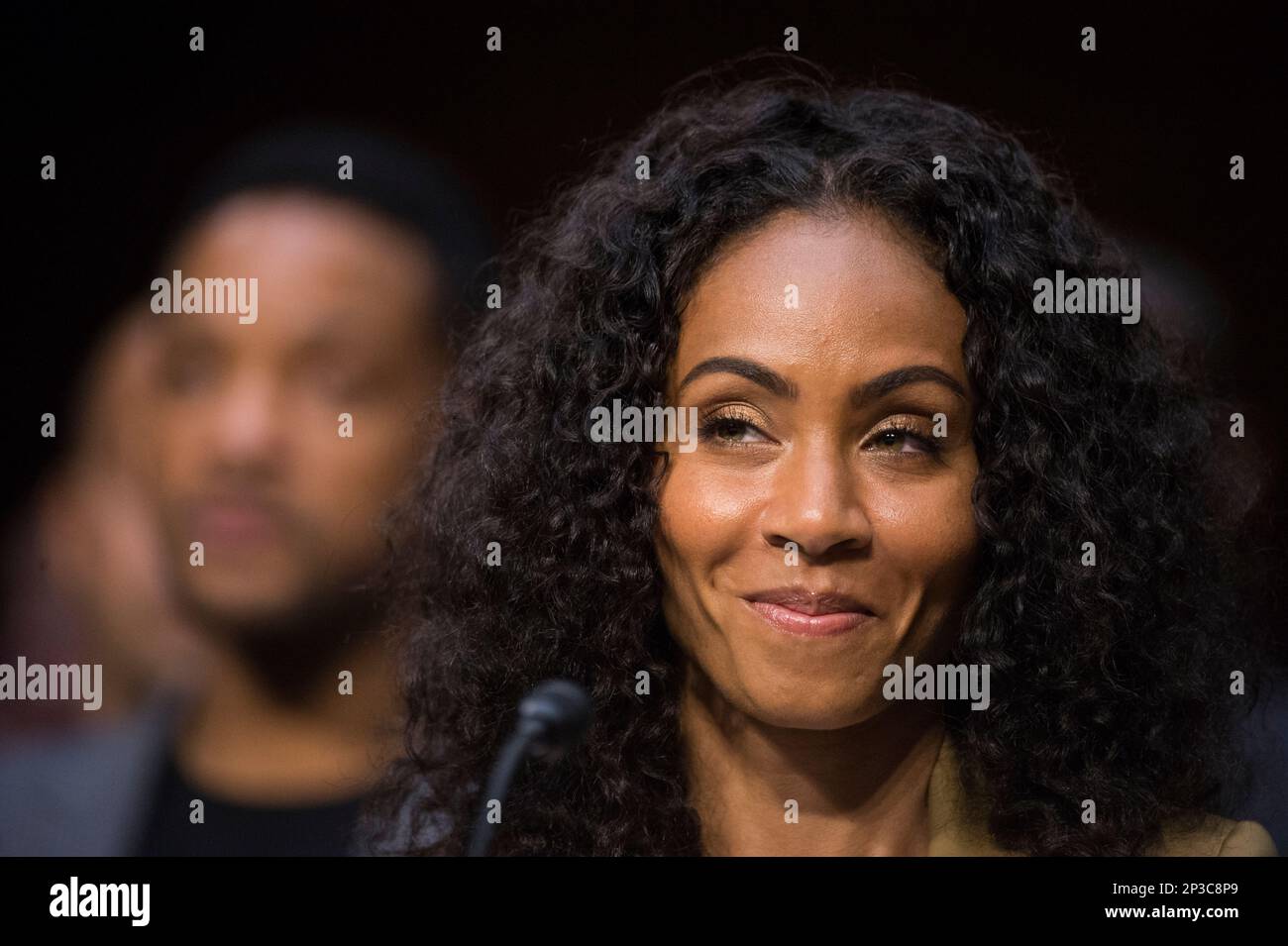 UNITED STATES JULY 16 Actress Jada Pinkett Smith testifies during