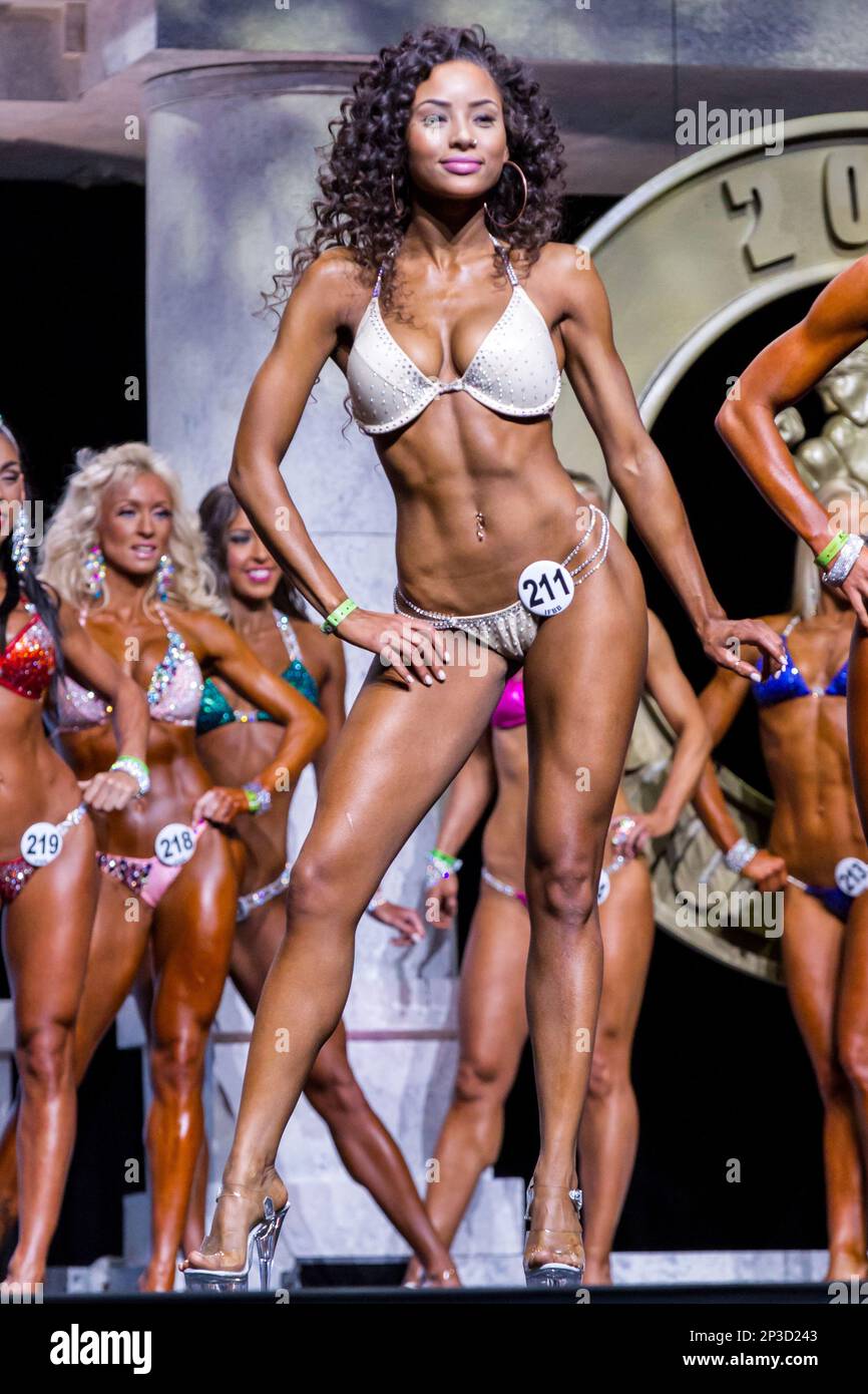 05 March 2015 Desma Triplett (Columbus, Ohio) competes in Womens Bikini as part of the Arnold Amateur Bodybuilding, Fitness, Figure, Bikini and Physique Championships at the Arnold Sports Festival at the Greater