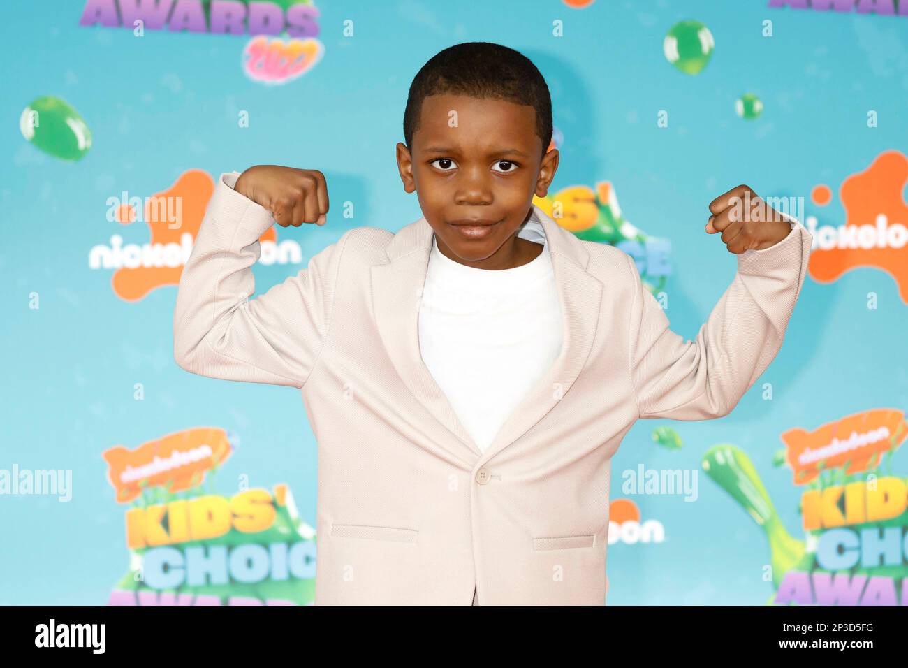 Tariq Corn Kid arrives at Nickeodeon's Kids' Choice Awards 2023 at