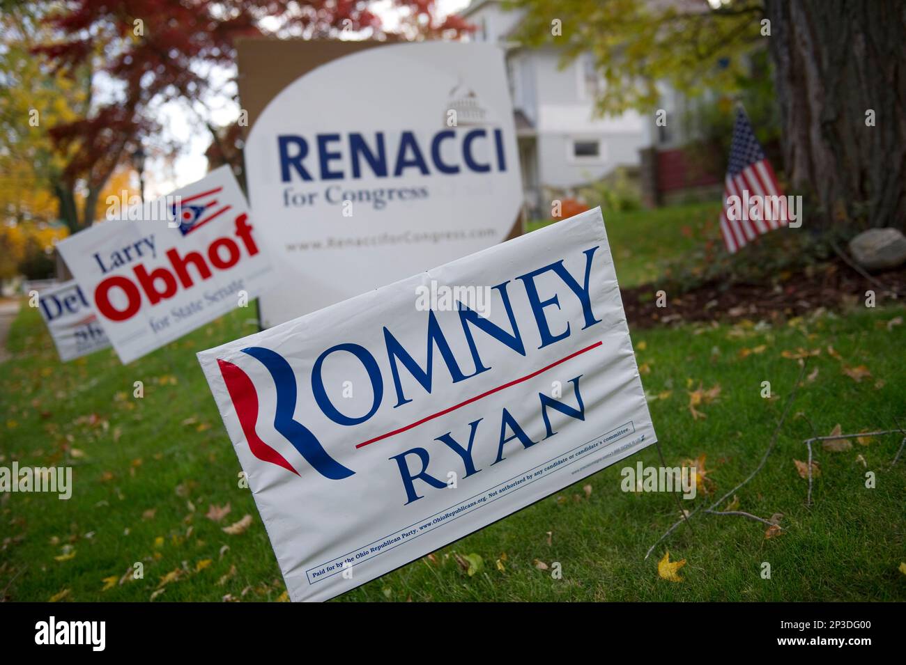 UNITED STATES OCTOBER 18 Signs supporting Republican politicians