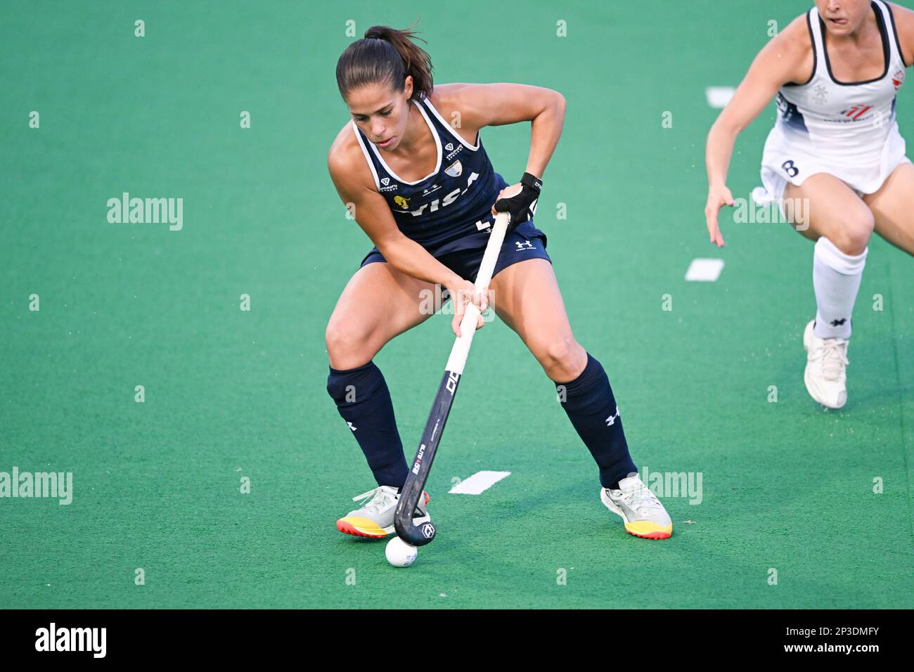 Lucina von der Heyde of Argentina Women's National field hockey team seen  in action during the 2022/23 International Hockey Federation (FIH) Women's  Pro-League match between USA and Argentina held at the Tasmanian