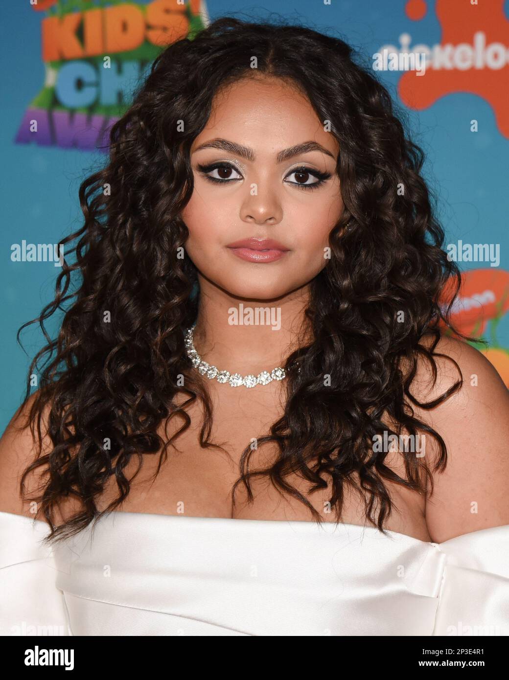 March 4, 2023, Los Angeles, California, United States: Miia Harris attends Nickelodeon's 2023 Kids' Choice Awards. (Credit Image: © Billy Bennight/ZUMA Press Wire) EDITORIAL USAGE ONLY! Not for Commercial USAGE! Stock Photo