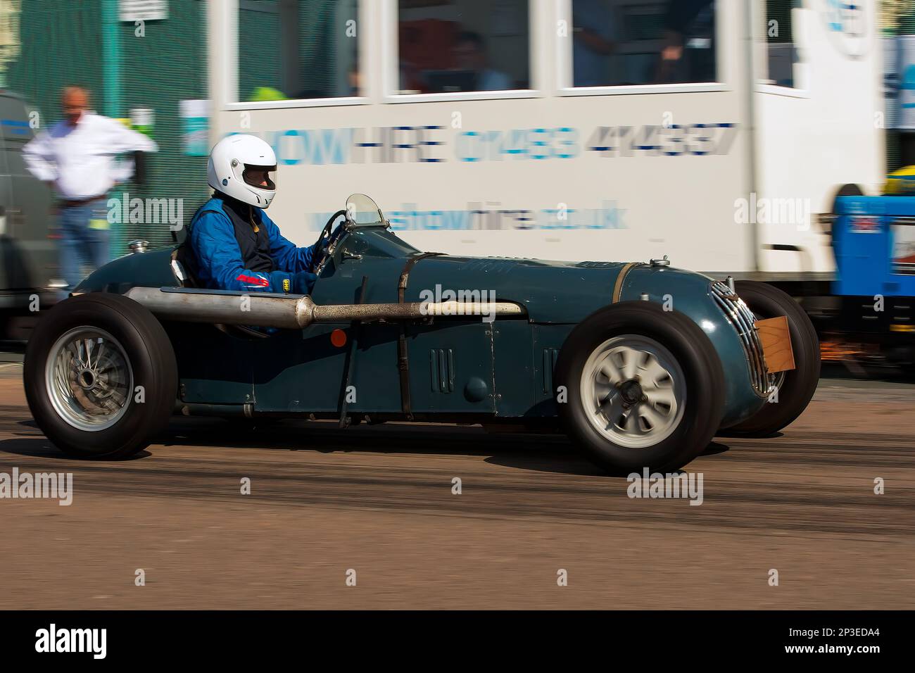 John Potts driving a Alta Norris at The Brighton National Speed Trials 2017. This is the oldest motor racing event in the UK and is held in the south east coastal town of Brighton. Madeira drive is a road which runs along the seafront and is normal full of people explorer the beach, pier and local attractions. Today it is turned in to a 1/4 time trial course. 2nd September 2017 Stock Photo