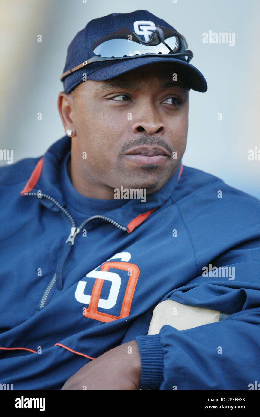 Ray Lankford of the San Diego Padres before a 2002 MLB season game