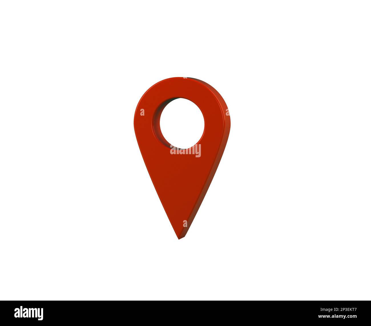 3d render map red gps hi-res stock photography and images - Alamy