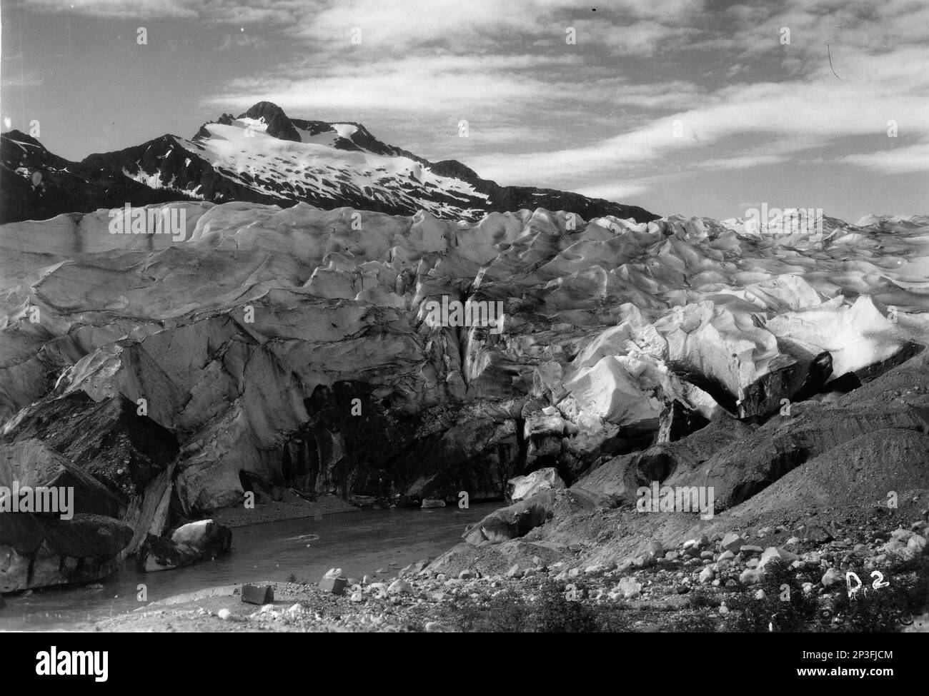 Alaska Mendenhall Glacier, Aerial Photograph Stock Photo Alamy