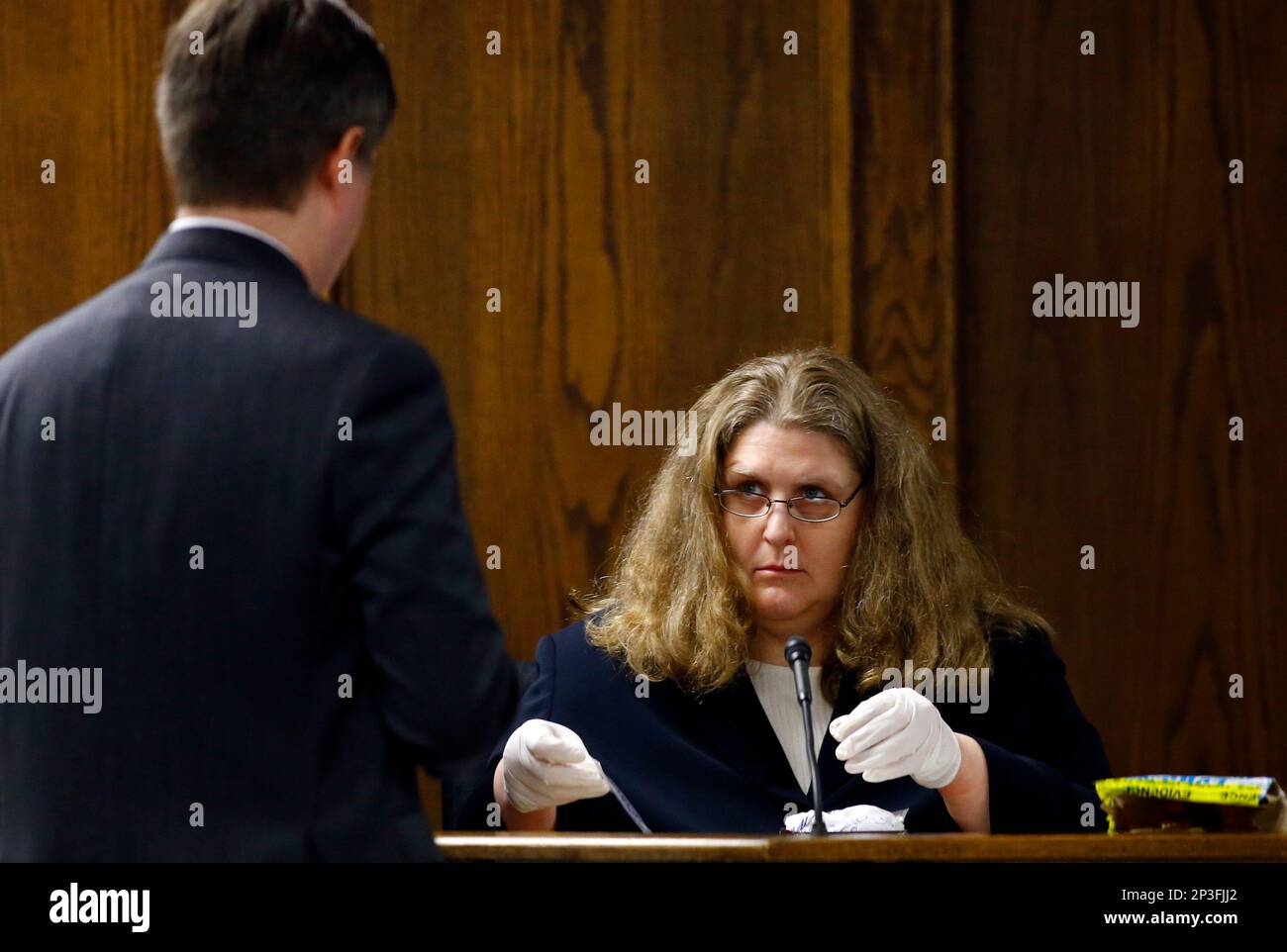 Texas Department of Public Safety forensic scientist Jennifer Rumppe ...
