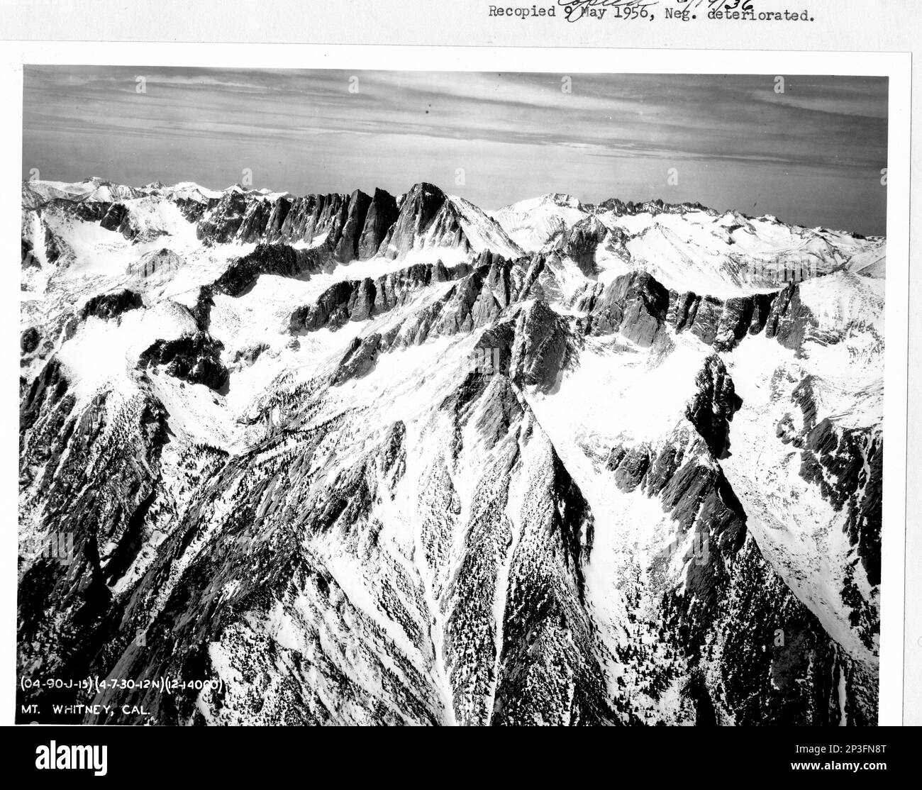 Mt whitney aerial hires stock photography